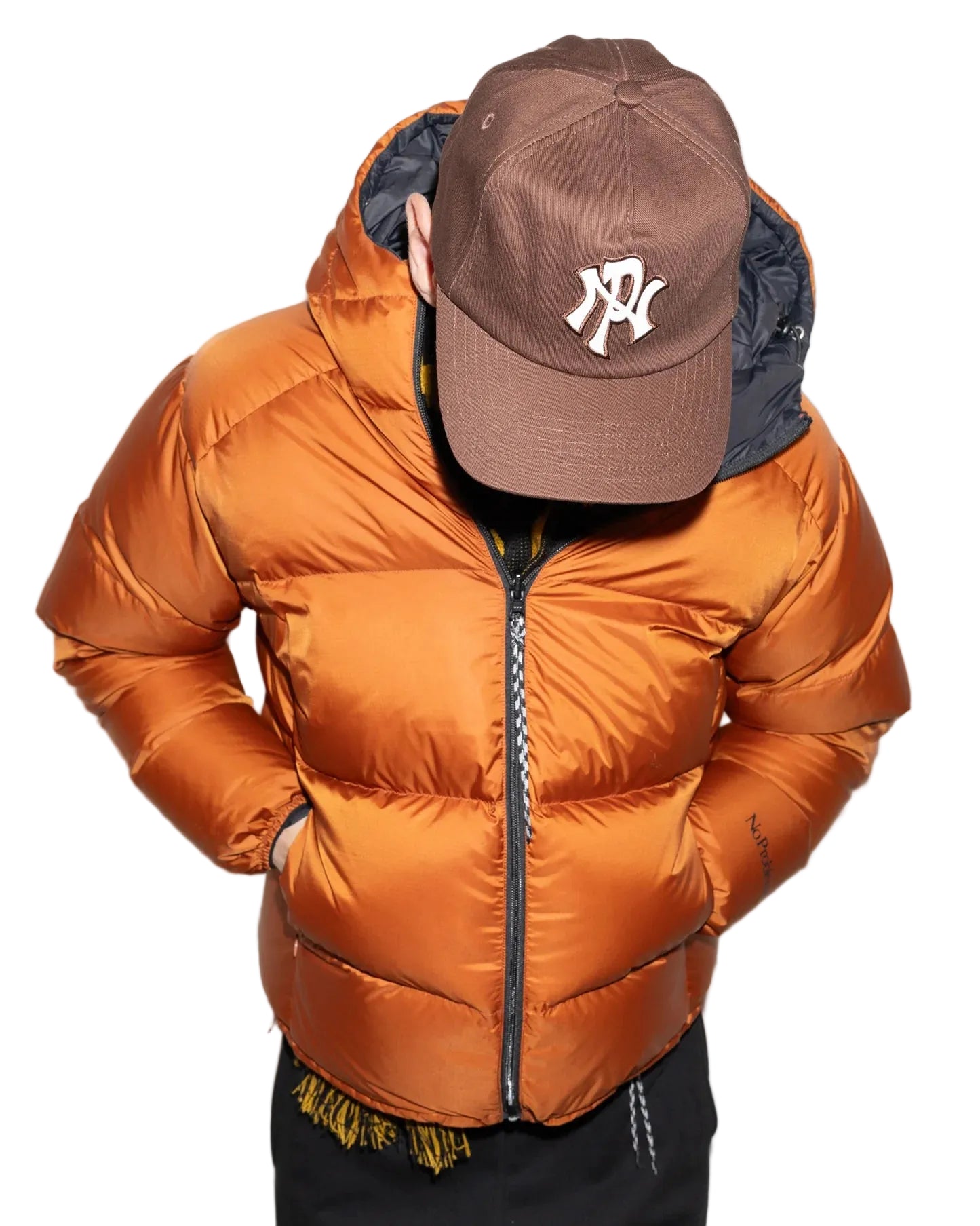 No Problemo Down reversible Puffer Jacket / orange