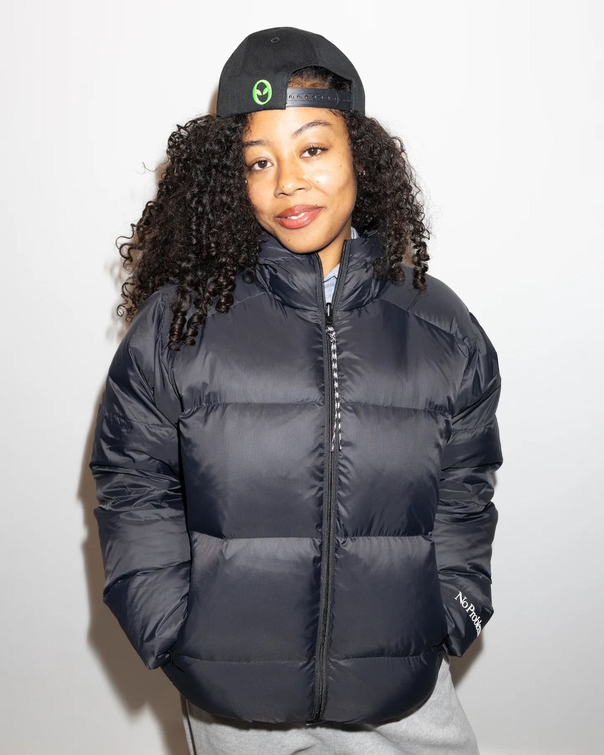 No Problemo Down Puffer reversible Jacket / black
