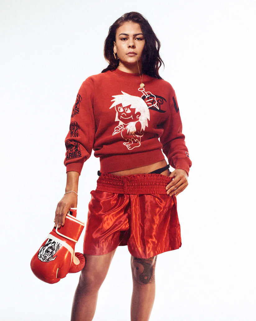 Aries x Champion Worry Sweat / red