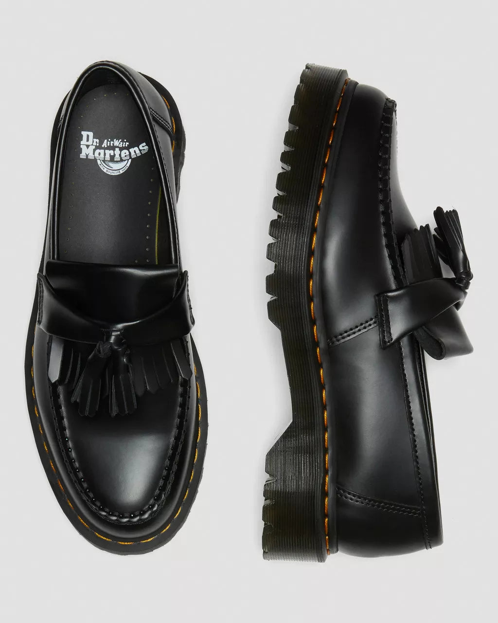 Adrian Bex Smooth Leather Tassel Loafers / Dr. Martens