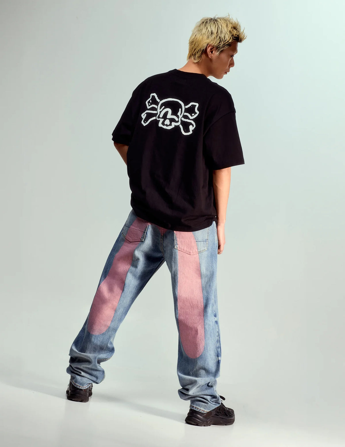 Daicock Print Baggy-Fit Jeans / evisu