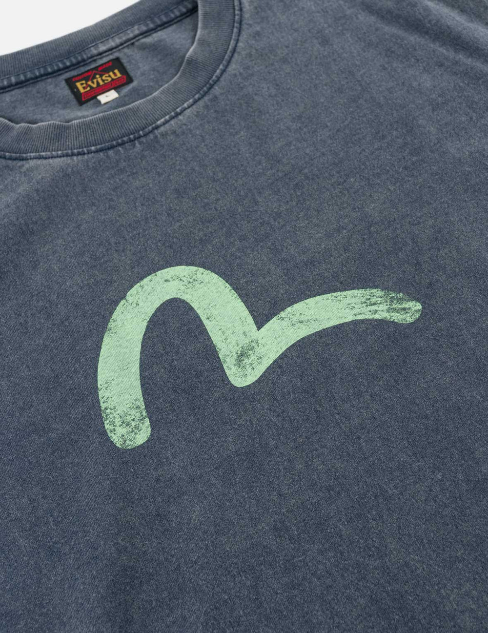 VINTAGE  Seagull Print T-shirt / EVISU / NAVY