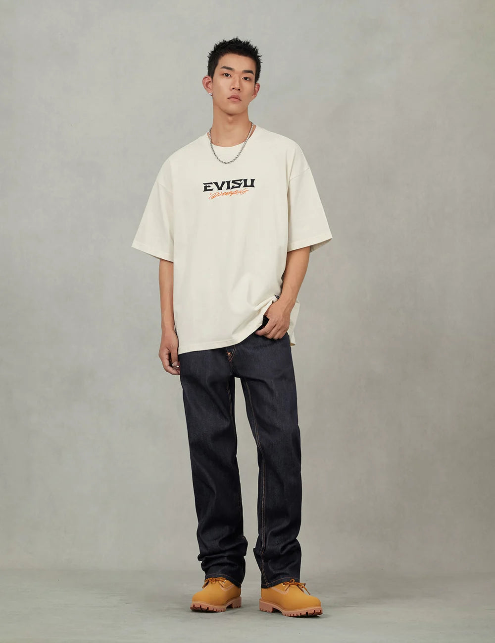 Seagull Print Pockets Regular Fit Jeans #2020 / EVISU / INDIGO