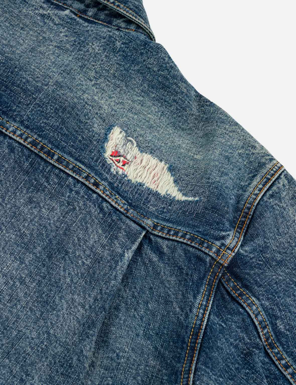 Boro Seagull Patch Pocket Denim Jacket / EVISU