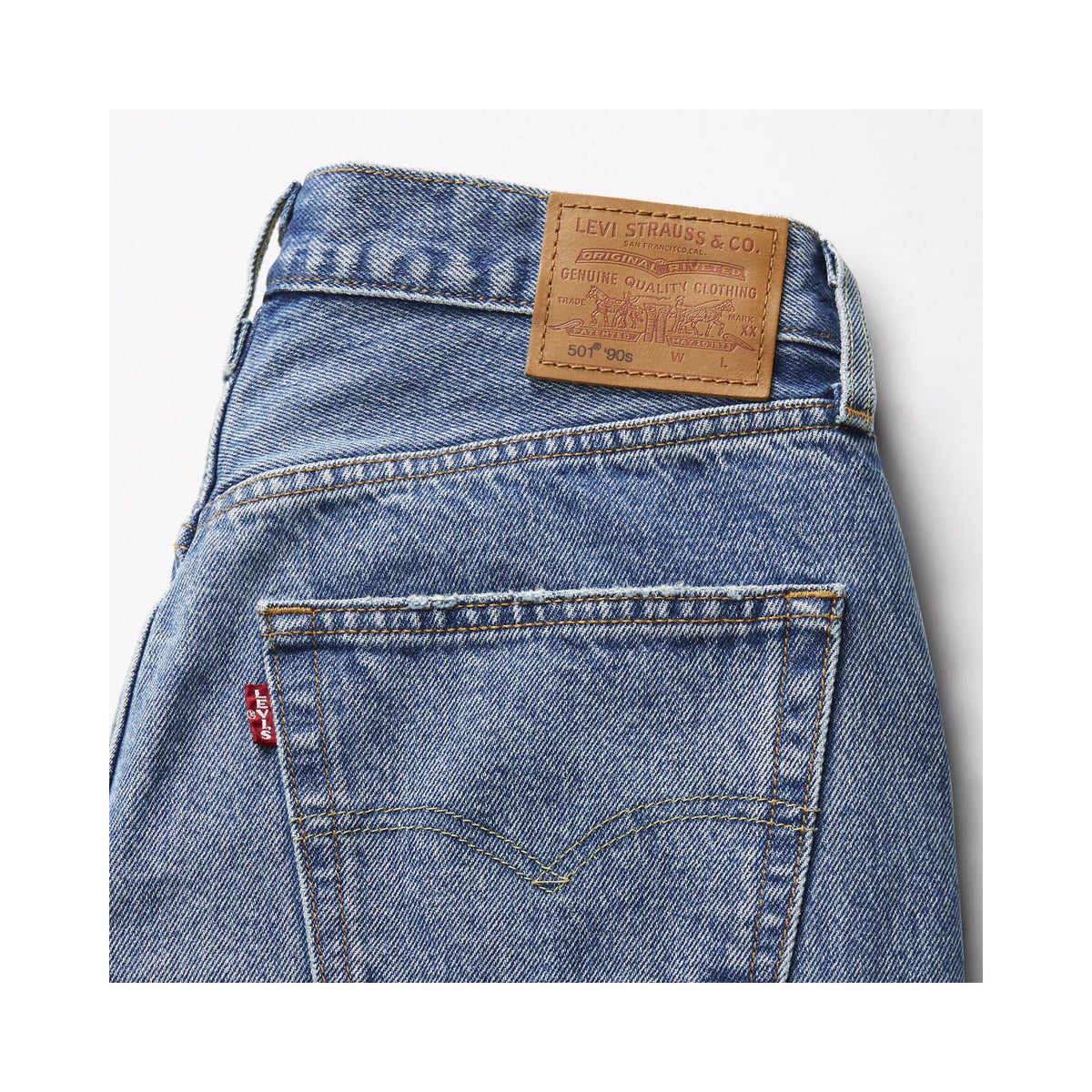 LEVI'S® W 501 90S ANKLE MED INDIGO - WORN IN