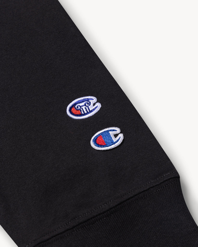 Aries x Champion Stars LS Tee / black