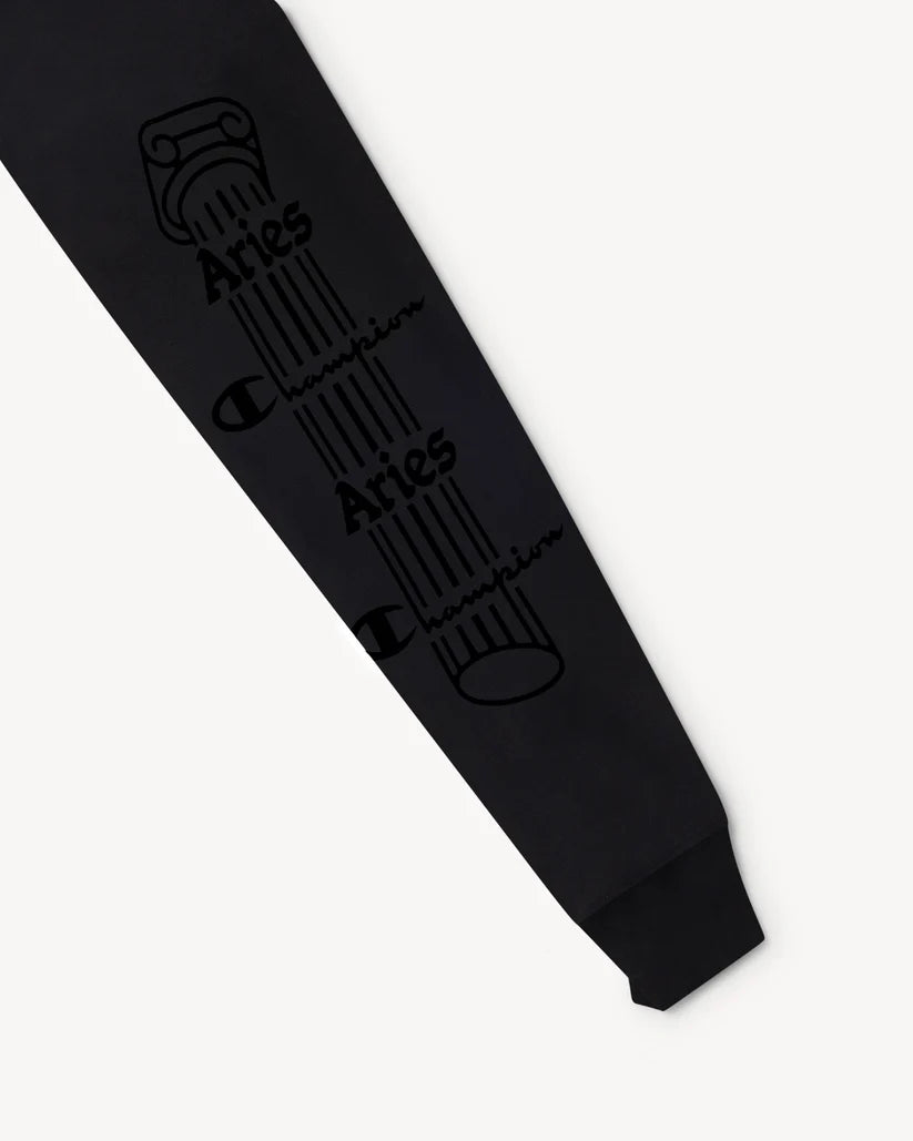 Aries x Champion Stars LS Tee / black