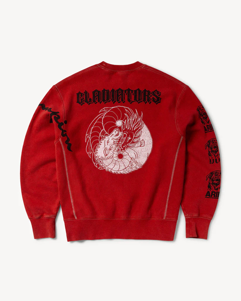 Aries x Champion Worry Sweat / red