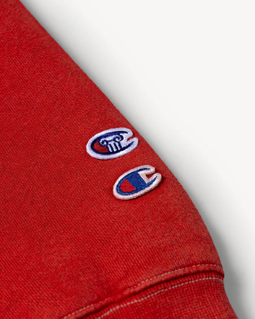 Aries x Champion Worry Sweat / red