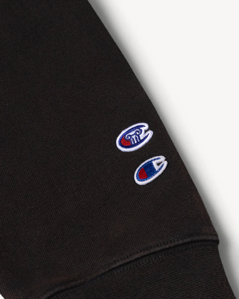 Aries x Champion Decentralised Sweat / BLACK
