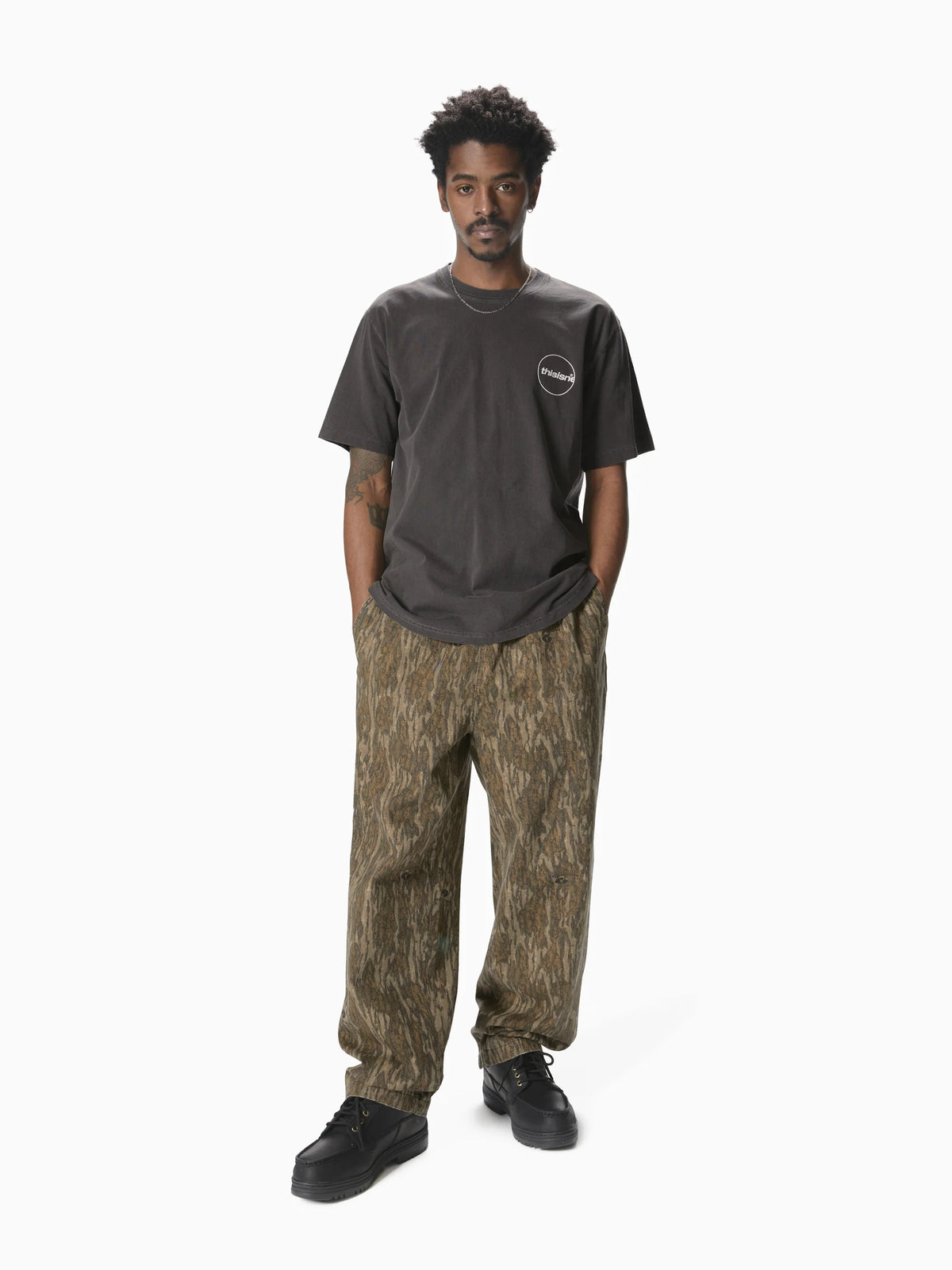 C-Logo Tee Charcoal / thisisneverthat