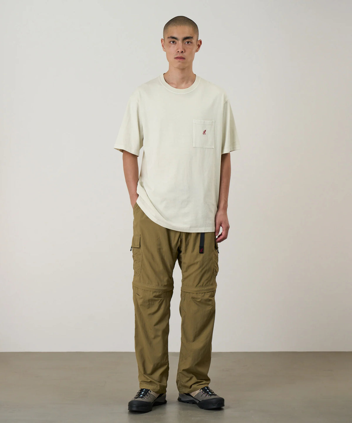 Gramicci Pigment Dyed One Point Tee / NATURAL PIGMENT