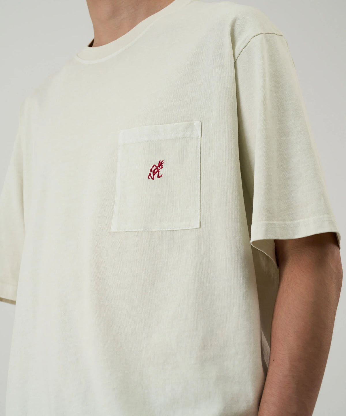 Gramicci Pigment Dyed One Point Tee / NATURAL PIGMENT