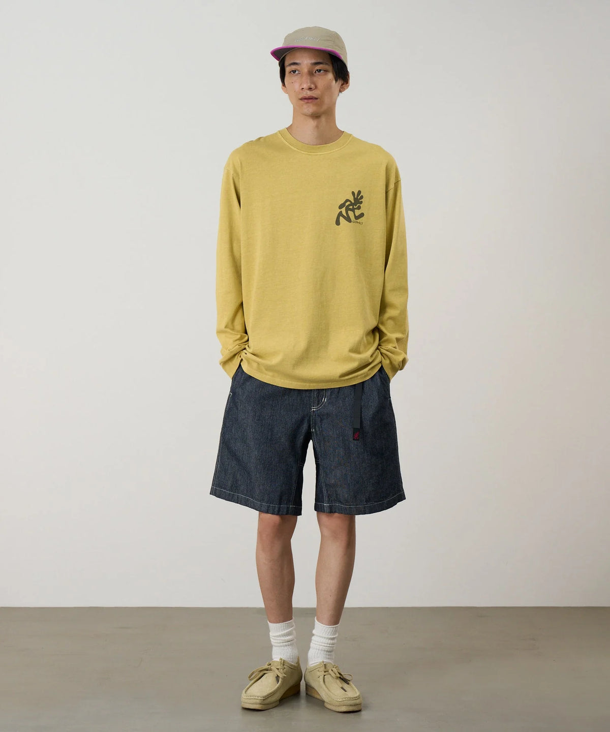 Gramicci Japanese Chambray Shorts / navy