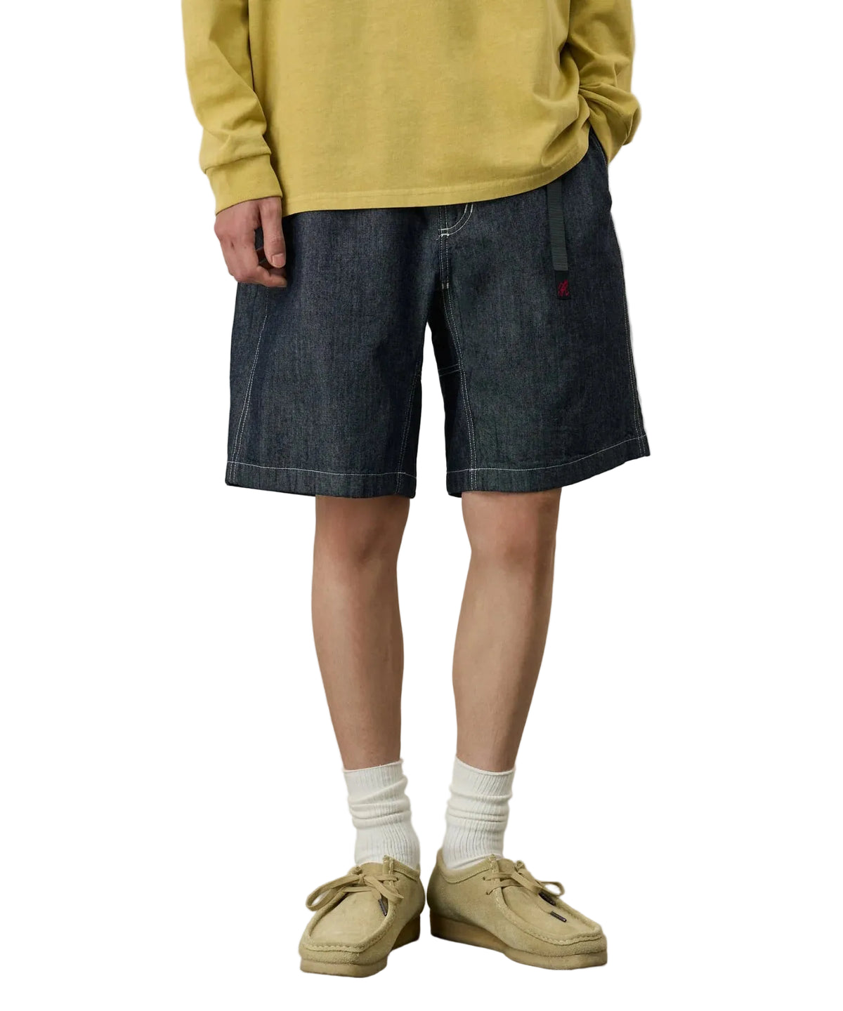 Gramicci Japanese Chambray Shorts / navy