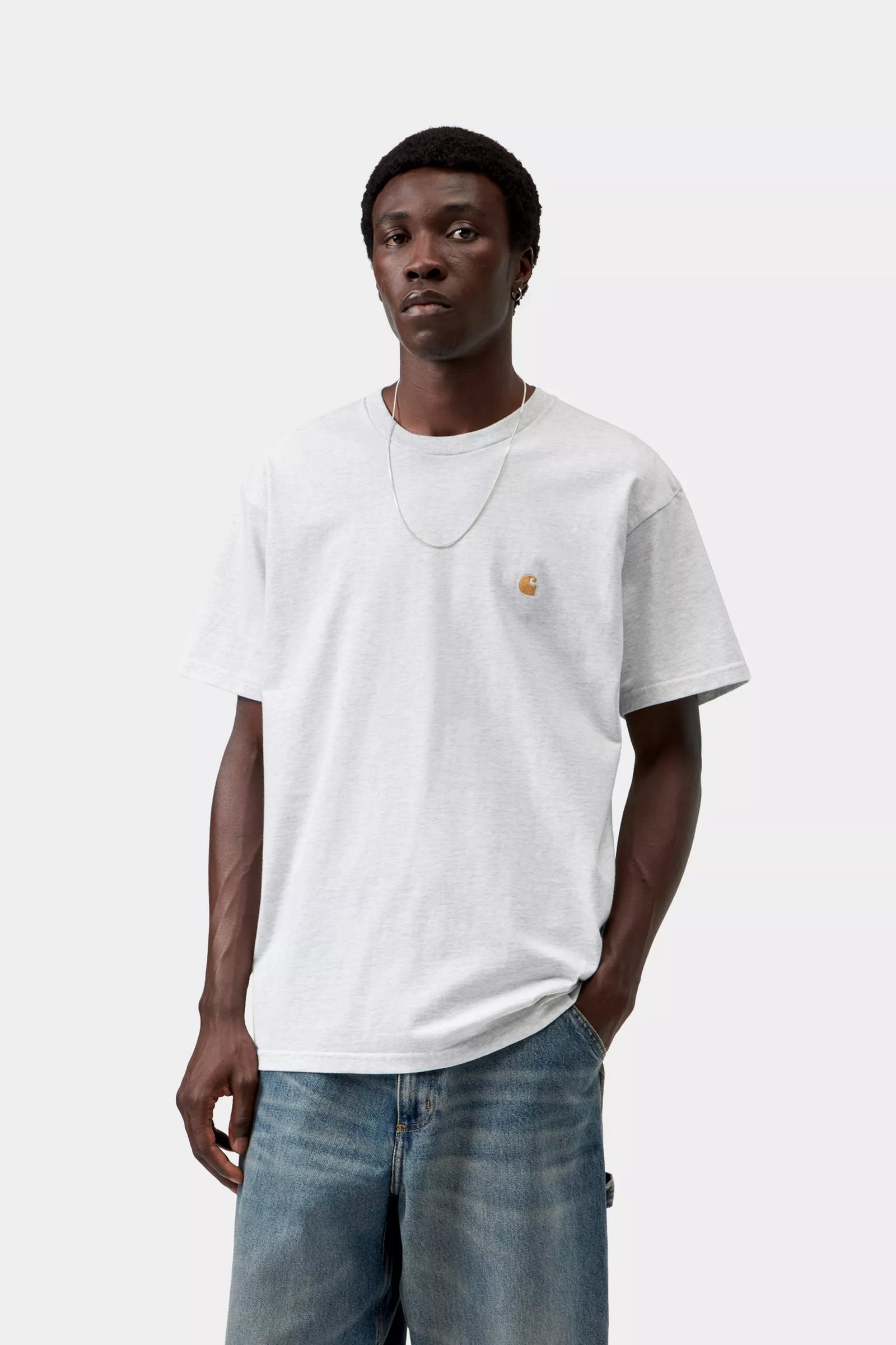 S/S Chase T-Shirt / carhartt wip / Ash Heather / Gold