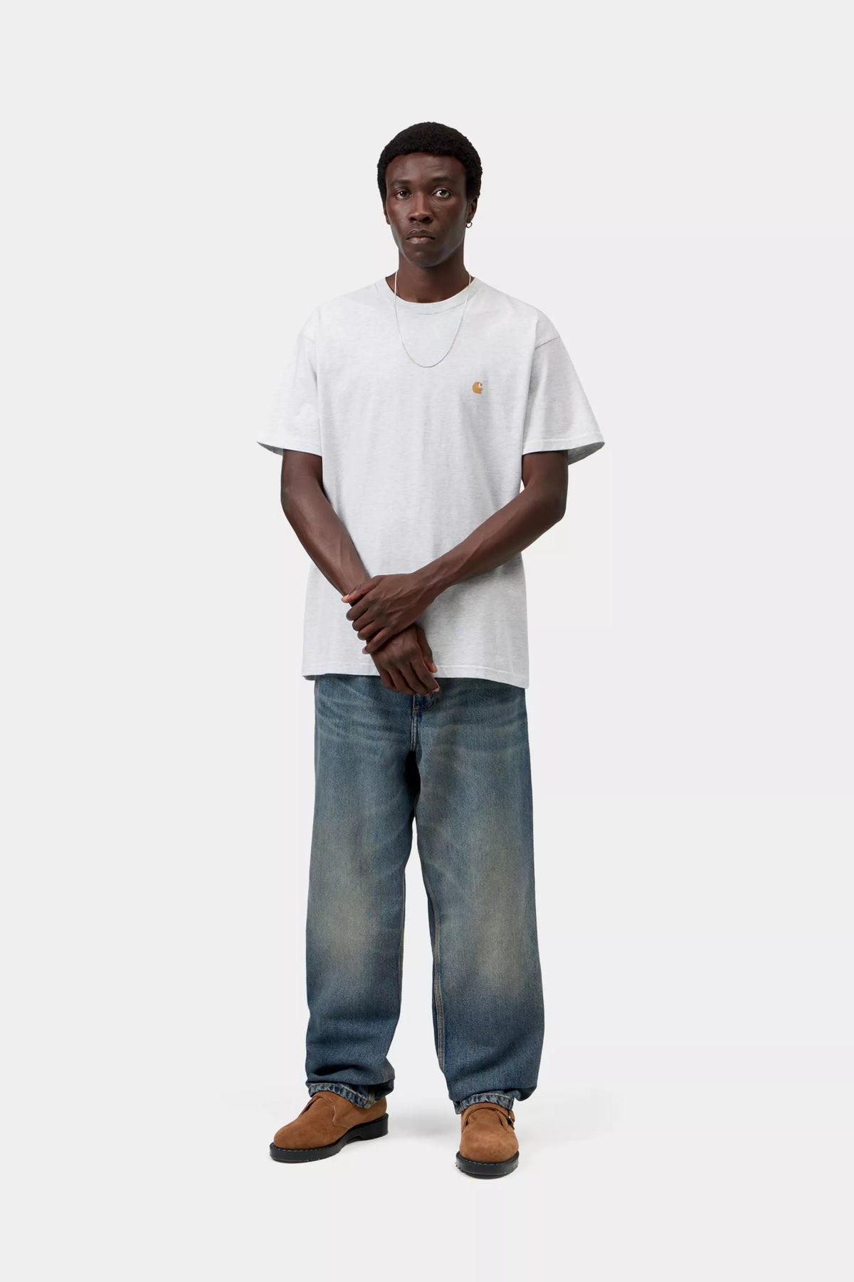 S/S Chase T-Shirt / carhartt wip / Ash Heather / Gold