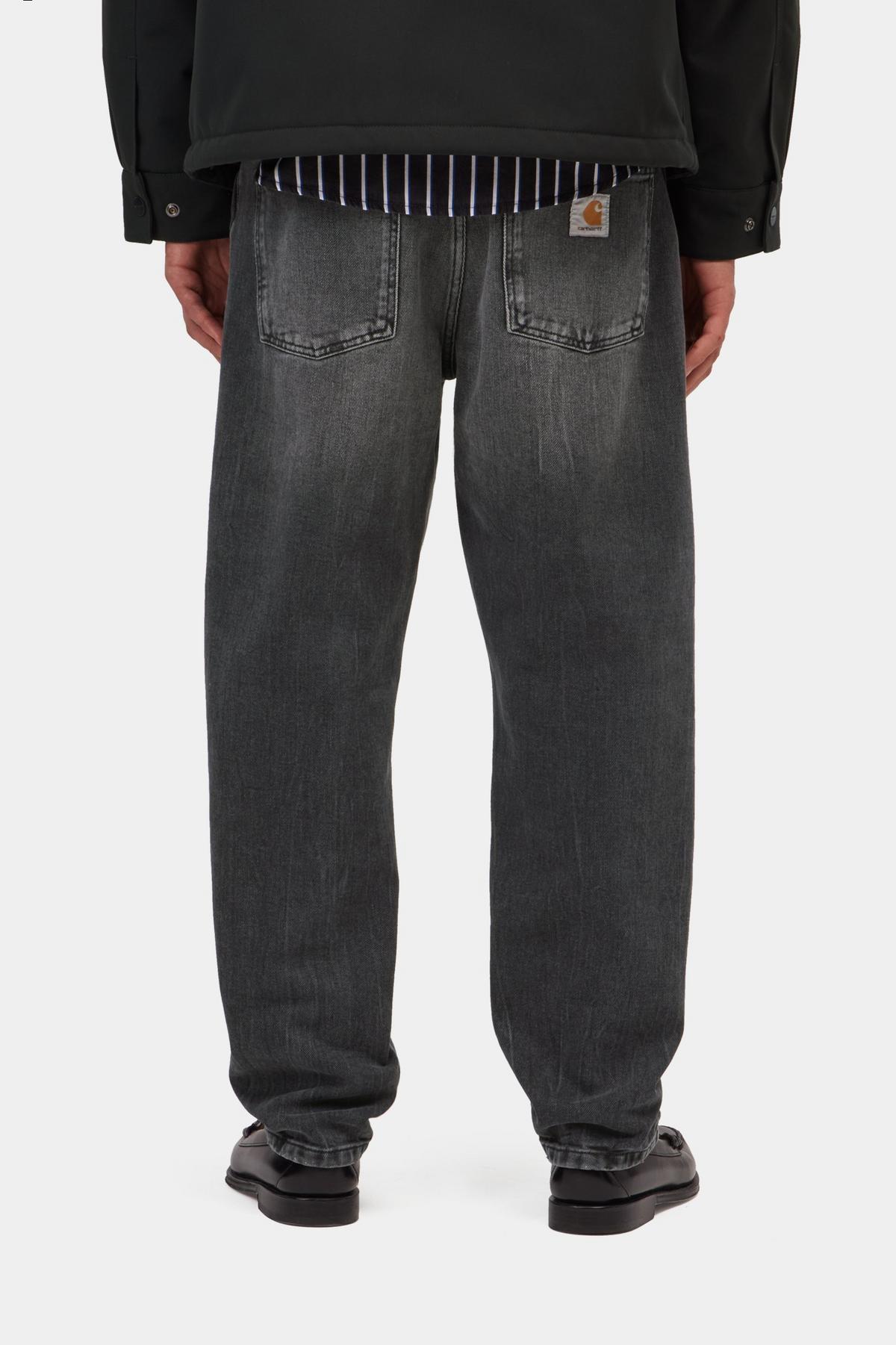 Newel Pant / CARHARTT WIP / Black, marble used wash