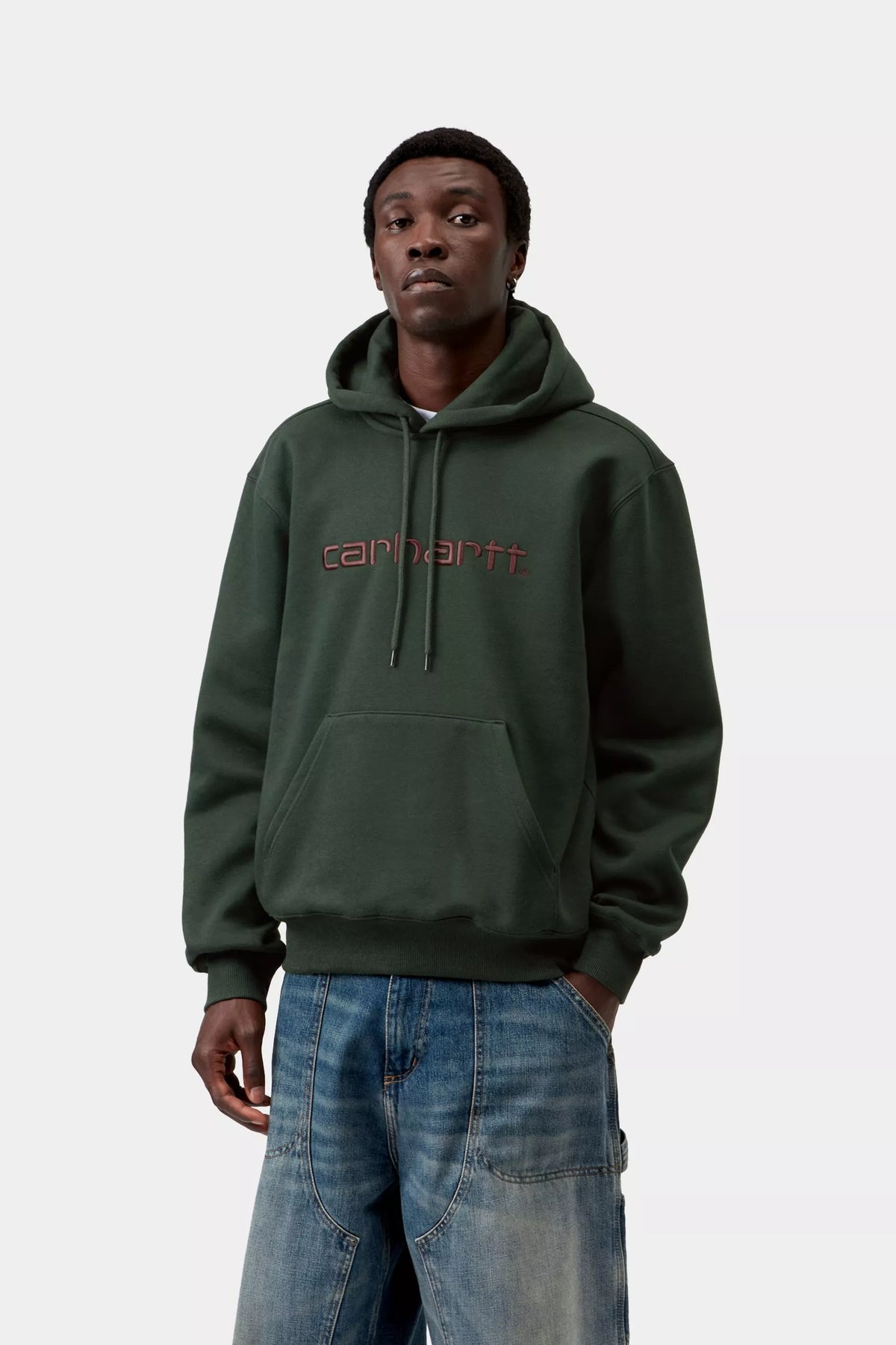 Hooded Carhartt Sweatshirt / carhartt wip / Dark Scarab ,Palisander