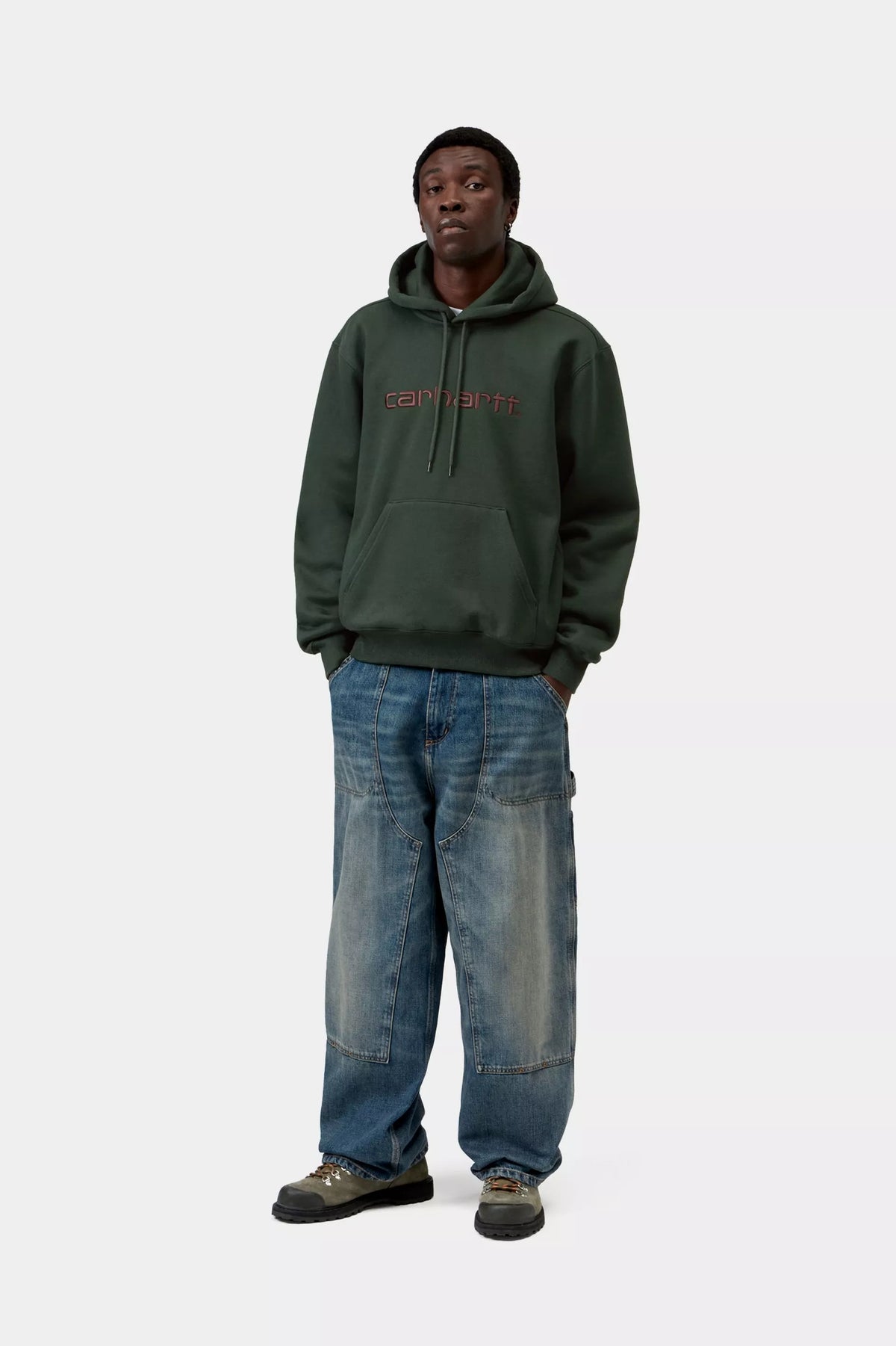 Hooded Carhartt Sweatshirt / carhartt wip / Dark Scarab ,Palisander