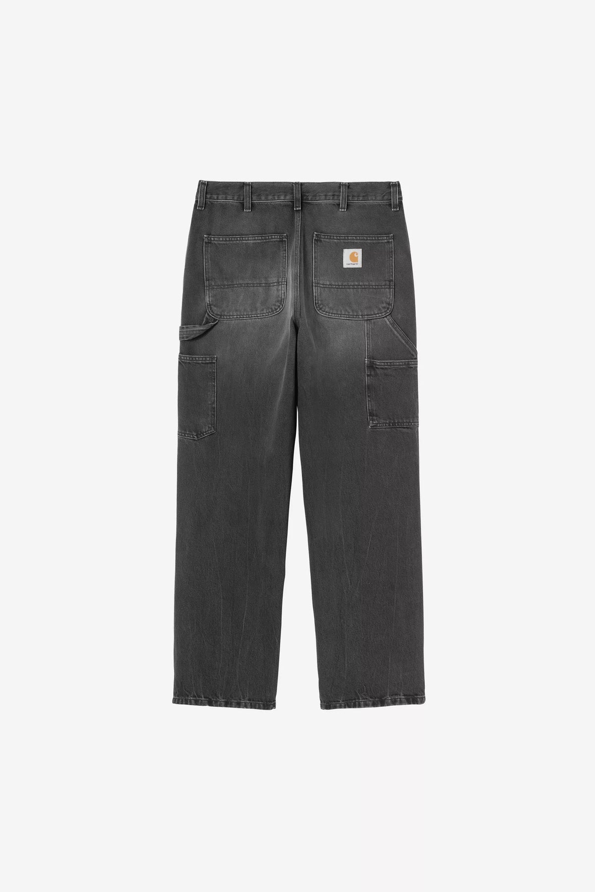 Single Knee Pant / carhartt wip / Black, Marble used wash