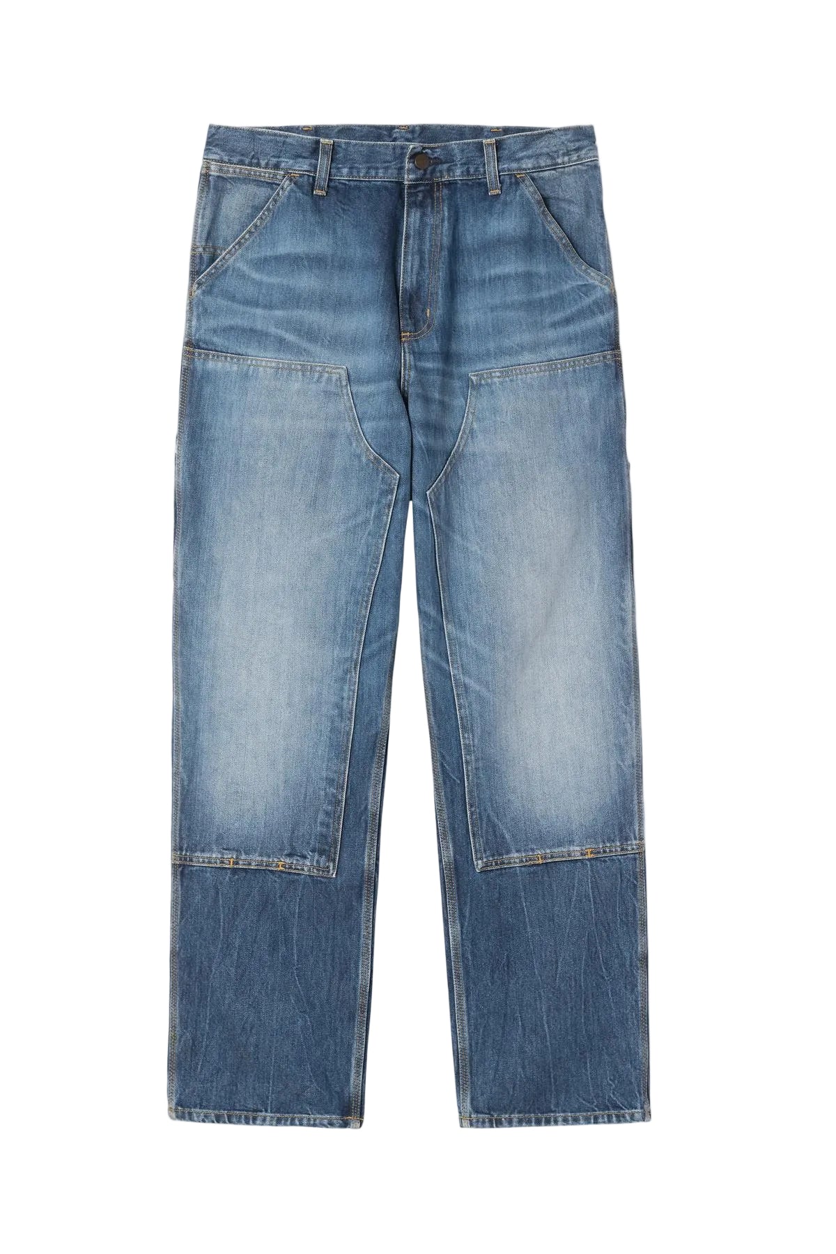 Double Knee Pant / CARHARTT WIP / Blue marble used wash