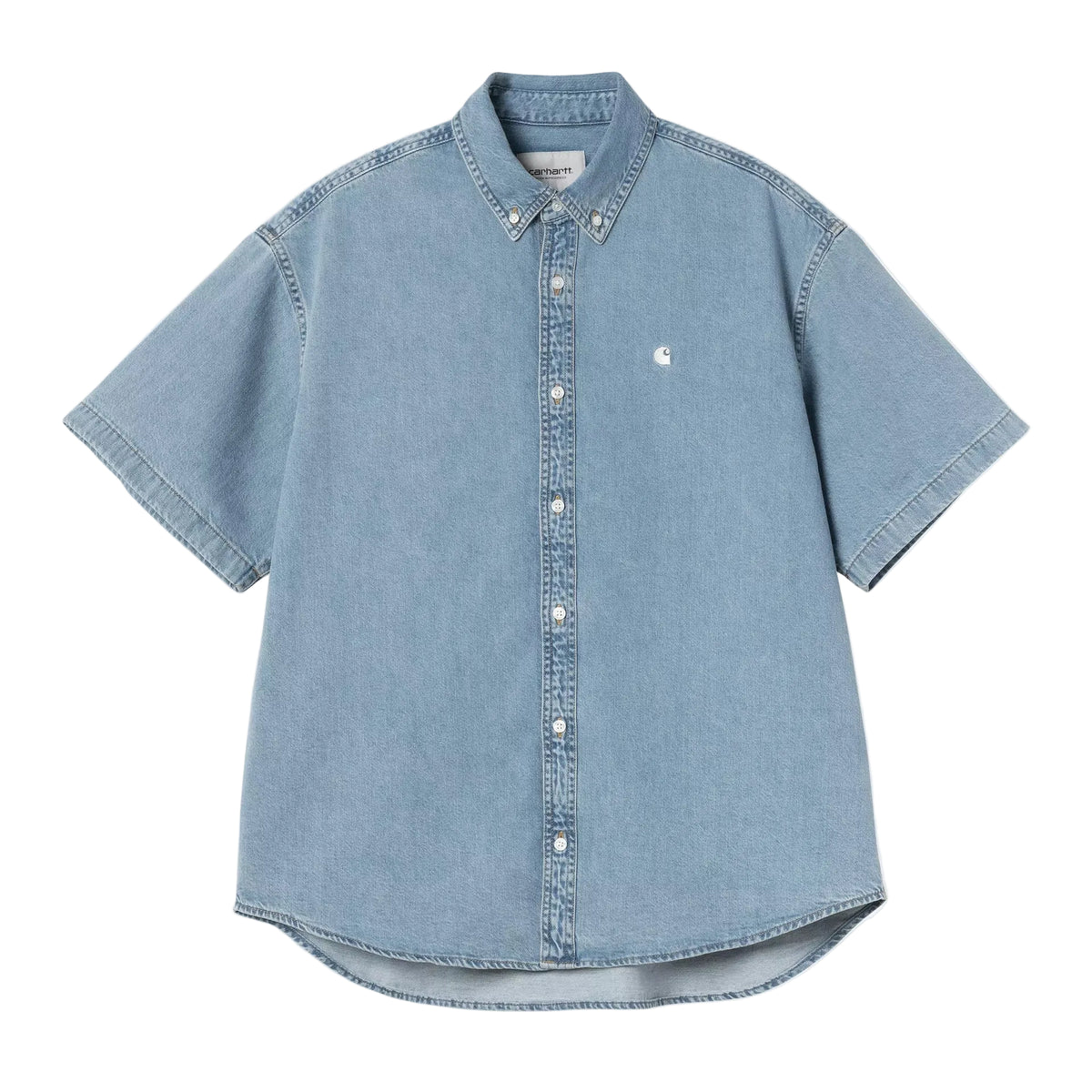 S/S Lucas Shirt / CARHARTT WIP / Blue, Bleached