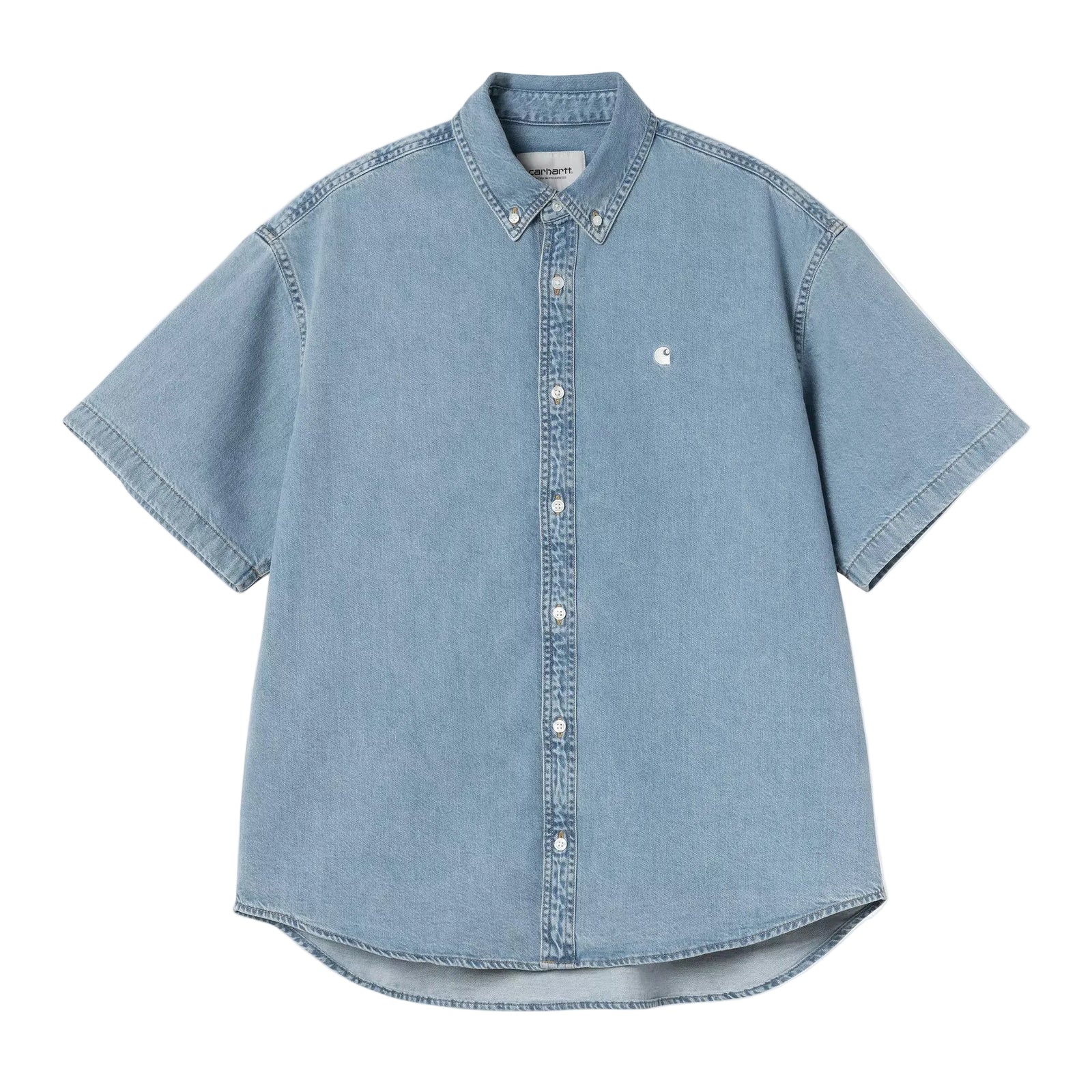 S/S Lucas Shirt / CARHARTT WIP / Blue, Bleached
