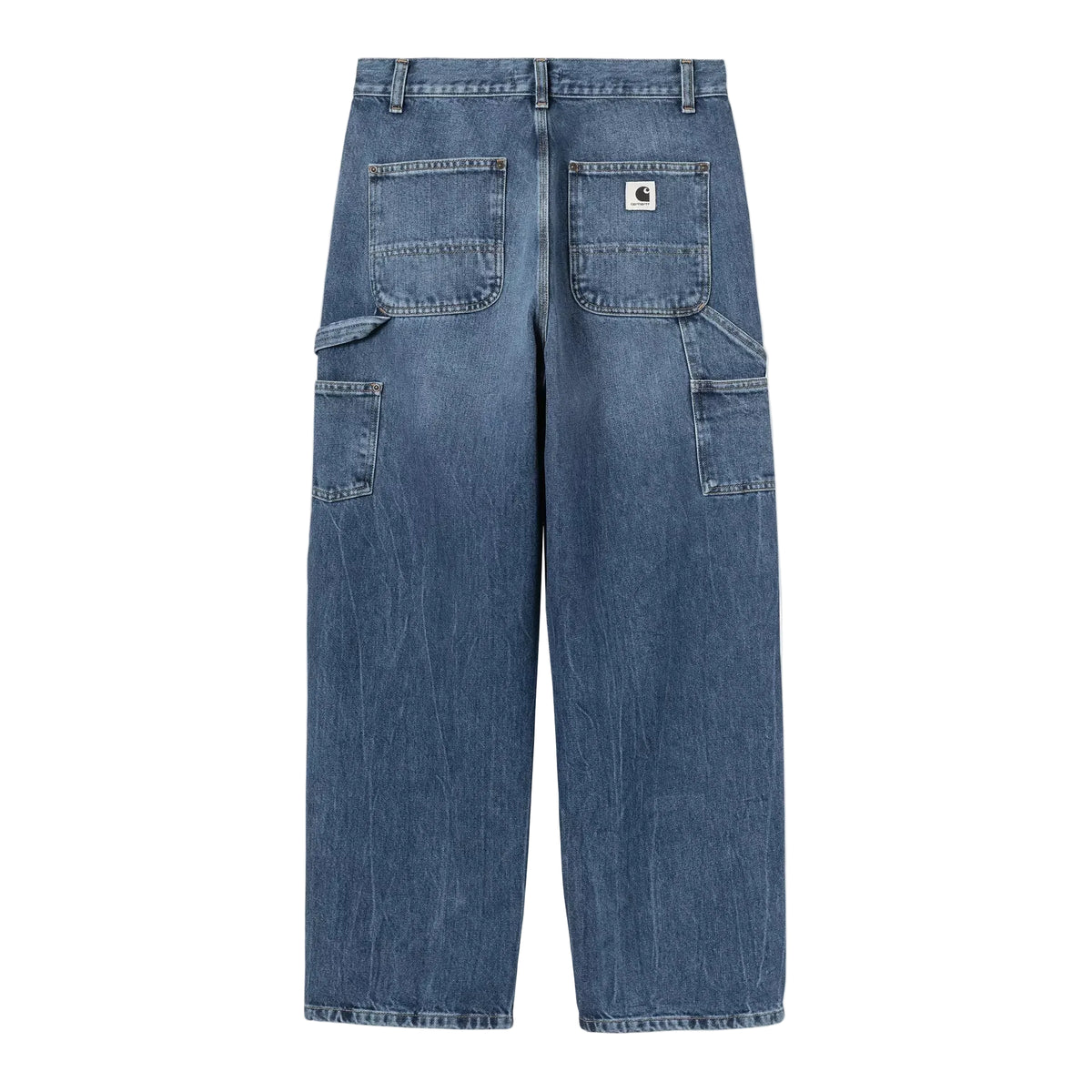Women's Brandon Double Knee Pant / CARHARTT WIP / Blue, Marble used wash