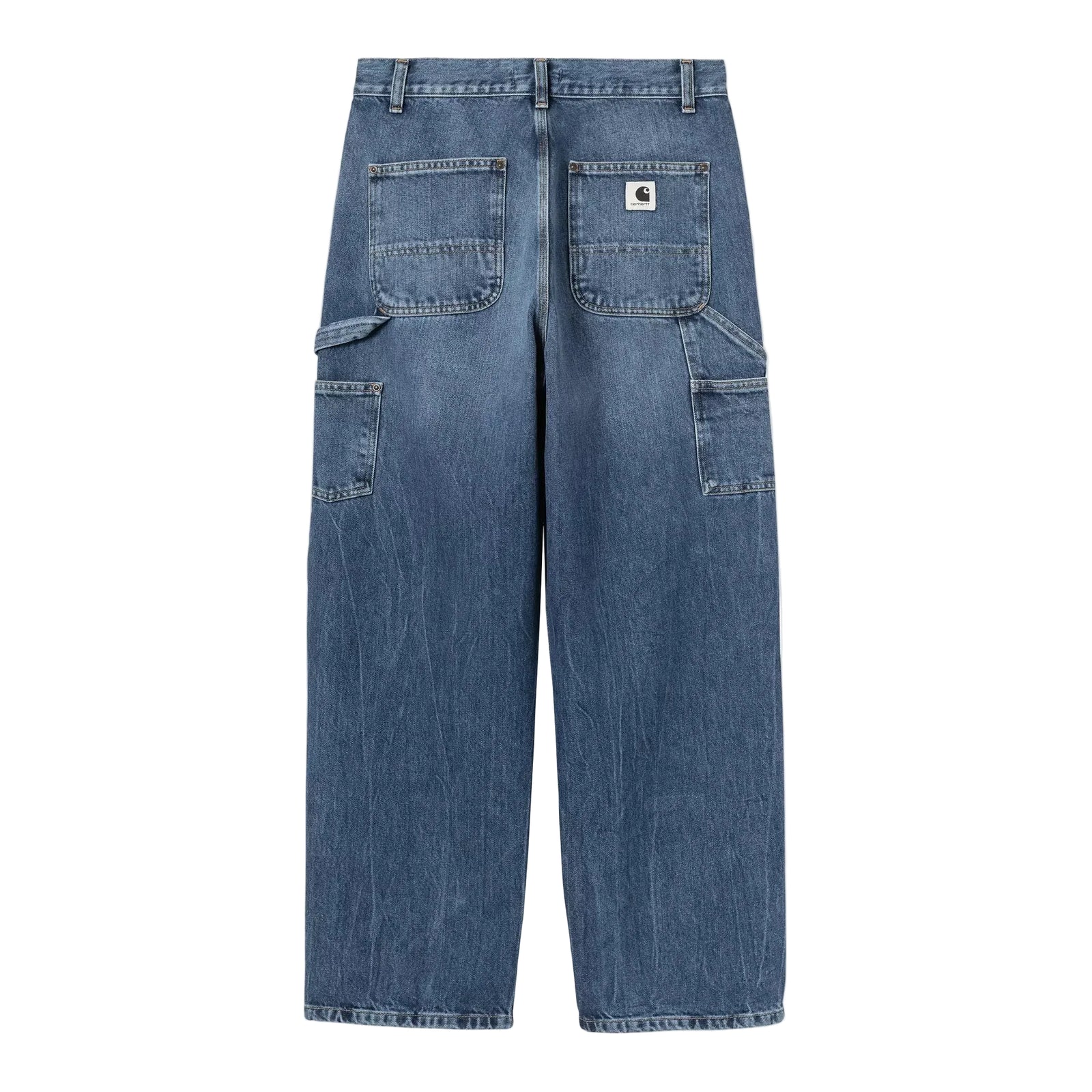 Women's Brandon Double Knee Pant / CARHARTT WIP / Blue, Marble used wash