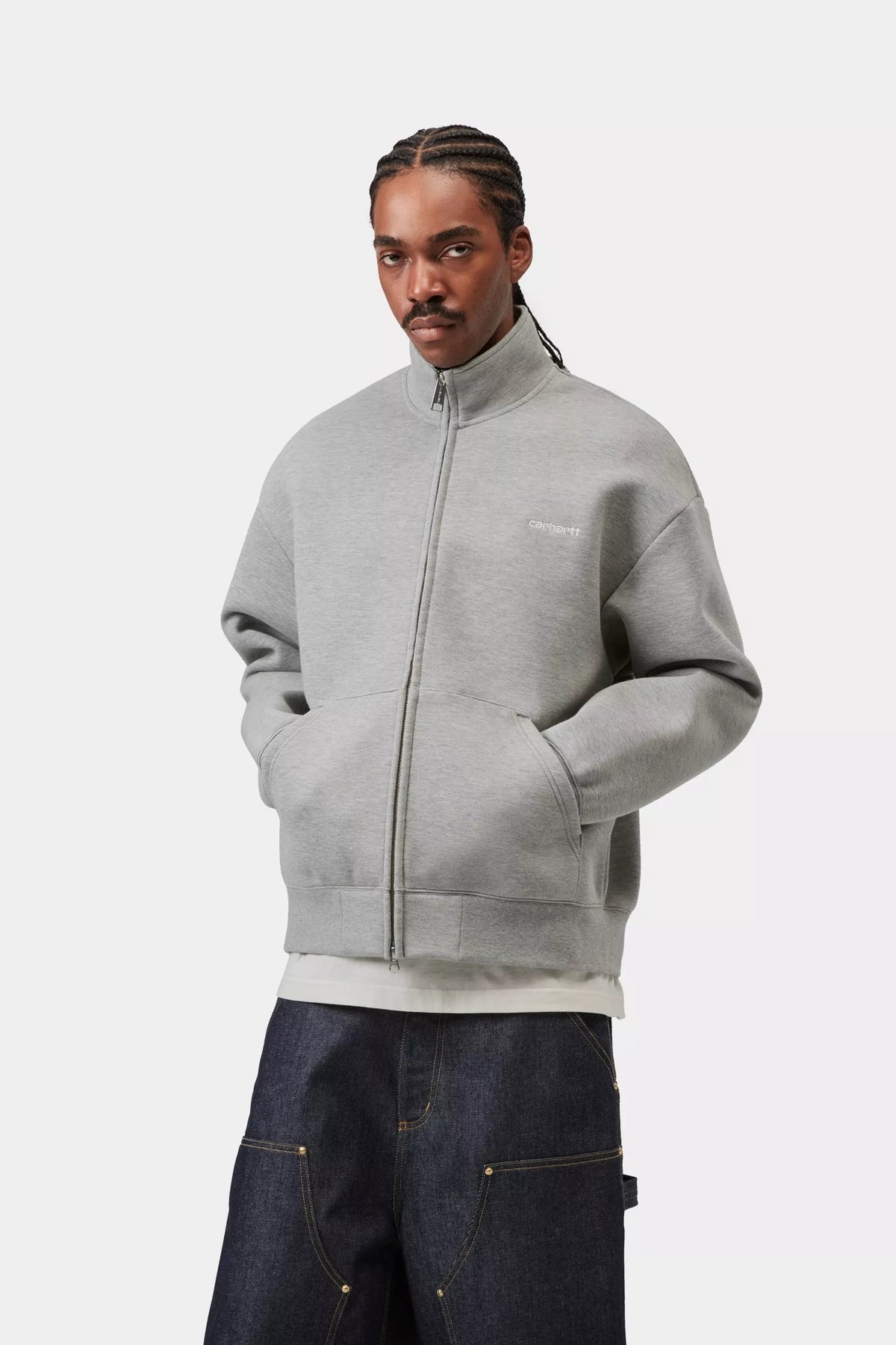 Alda Zip Sweat Jacket / CARHARTT WIP / GREY HEATHER