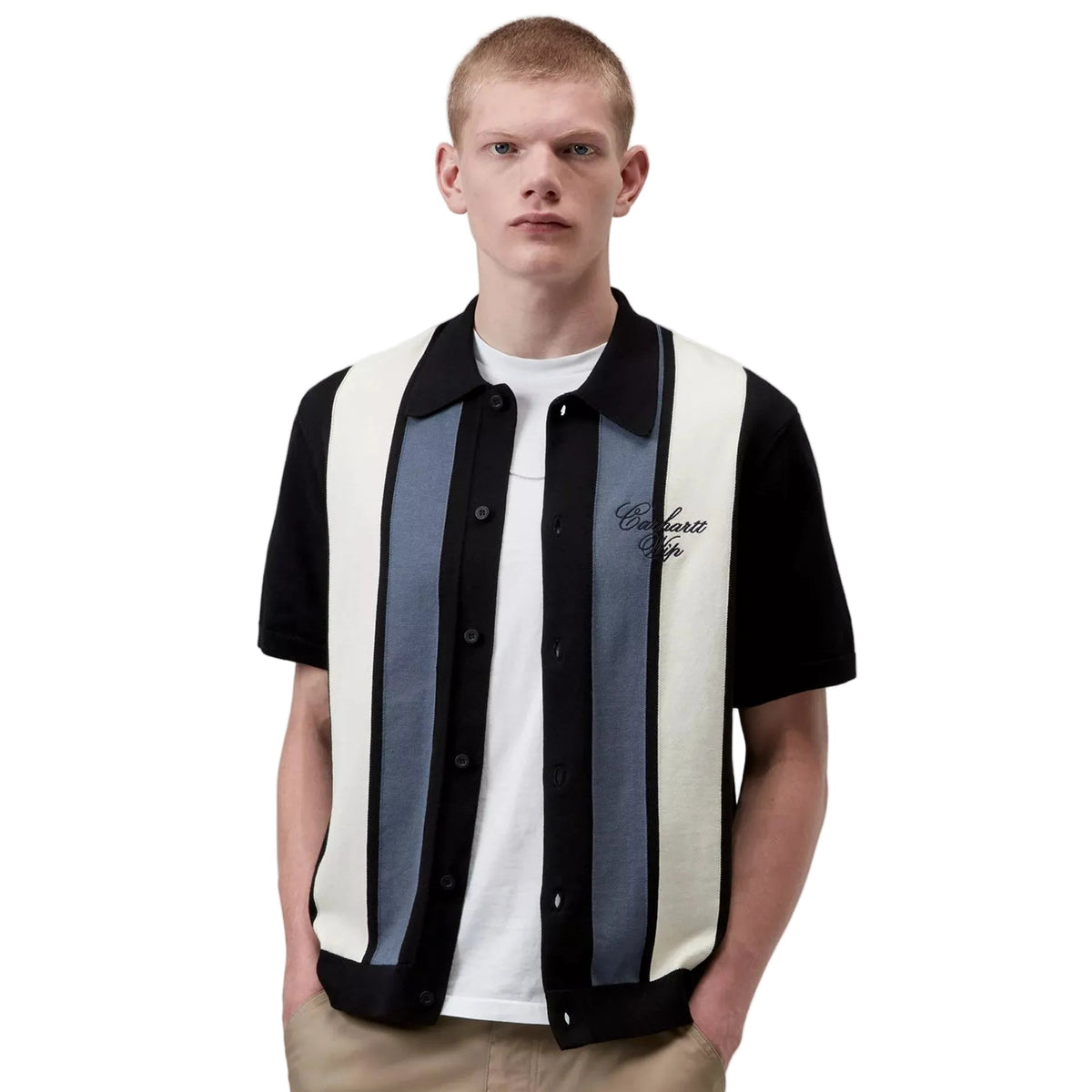 S/S Mello Knit Shirt / carhartt wip / Mello Stripe, Black