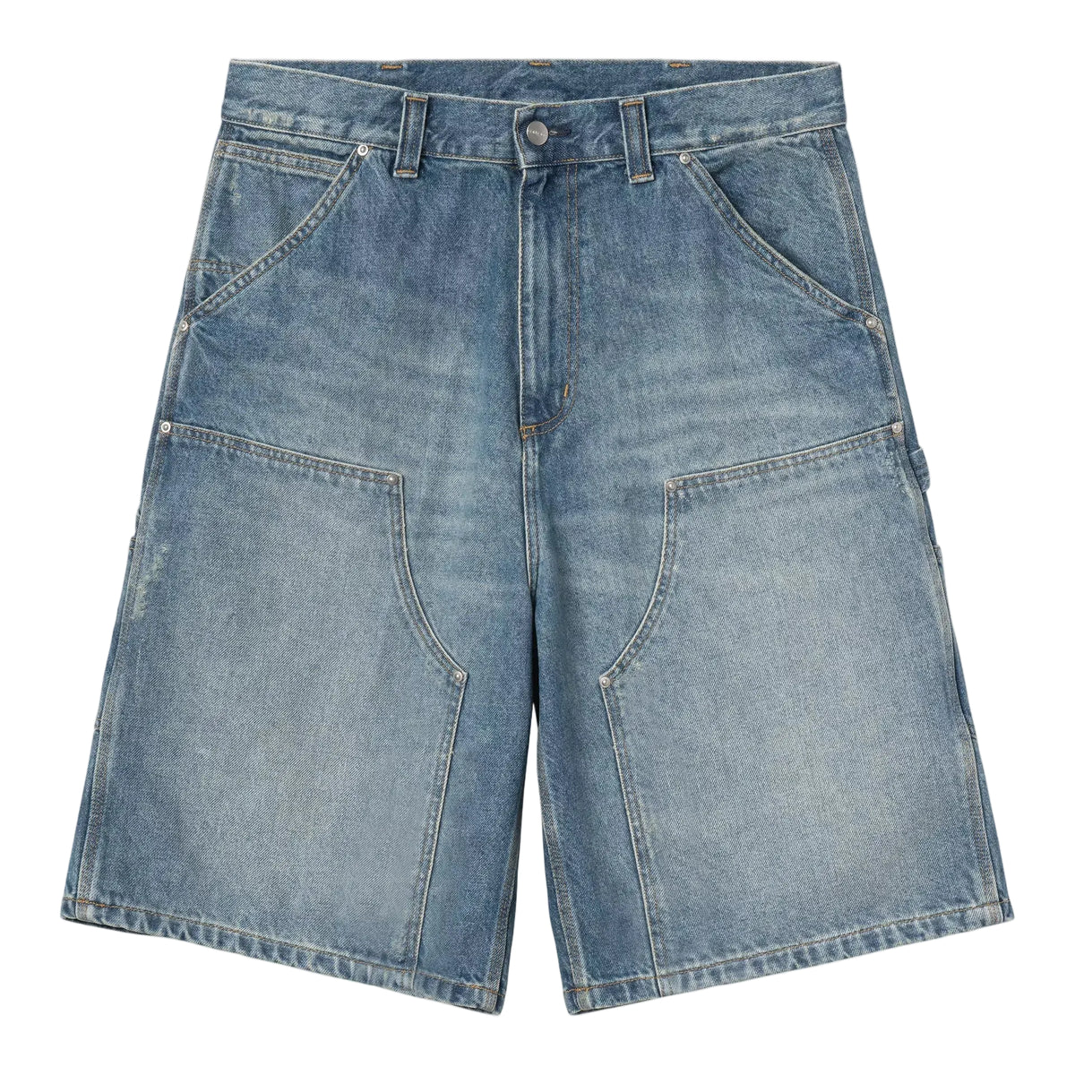 OG Aden Double Knee Short / CARHARTT WIP / Blue Grind wash