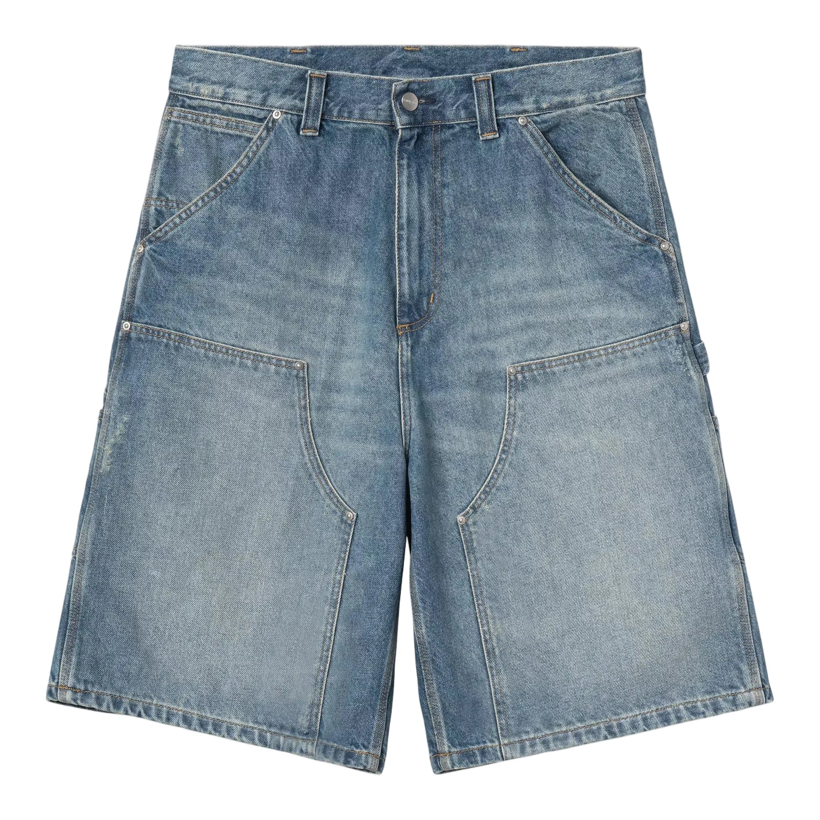 OG Aden Double Knee Short / CARHARTT WIP / Blue Grind wash