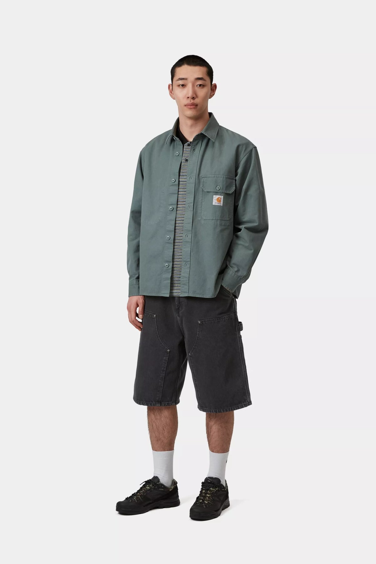 OG Double Knee Short / CARHARTT WIP / BLACK STONE WASH