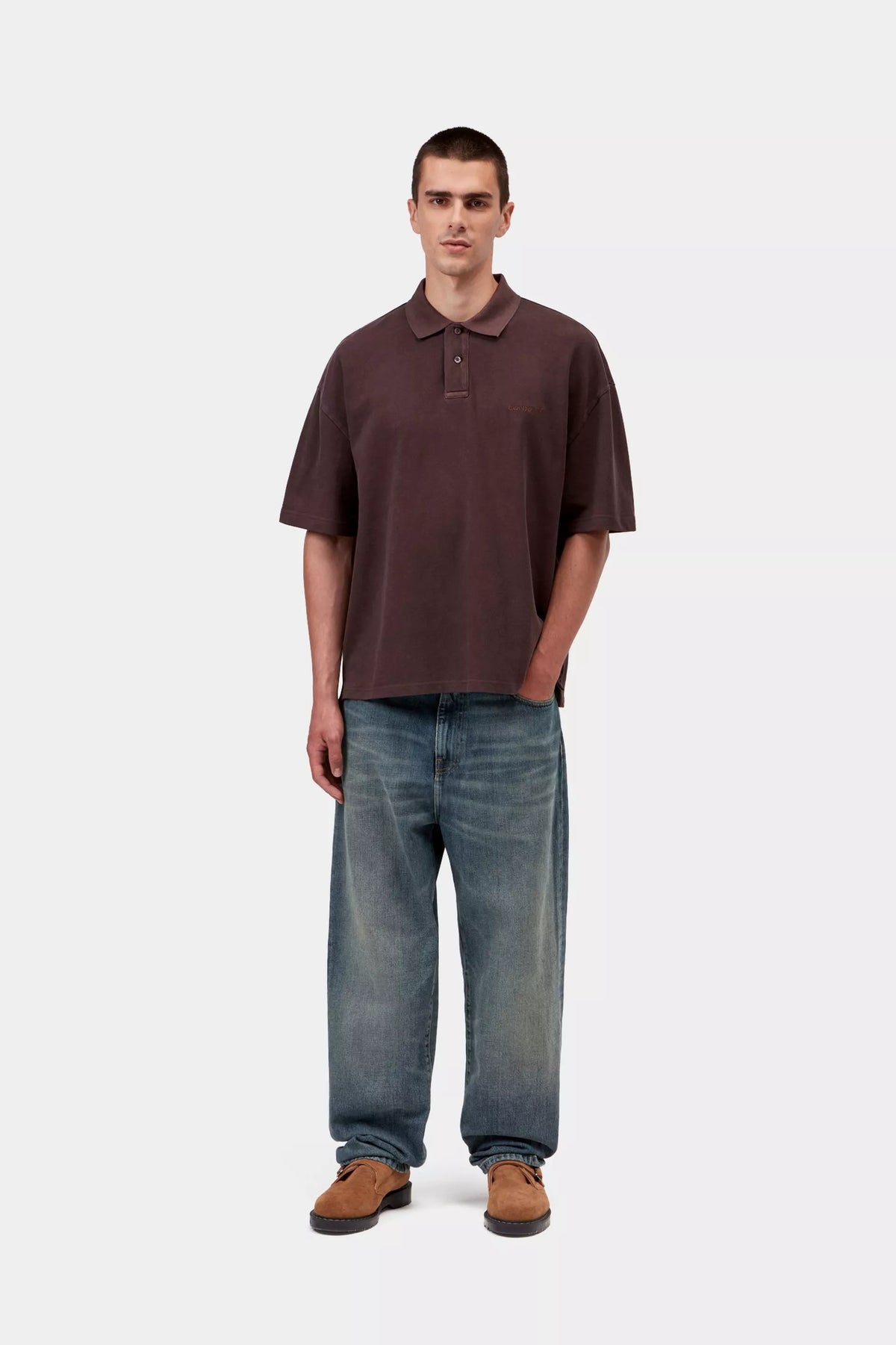 Aaron Pant/ carhartt wip / blue worn used