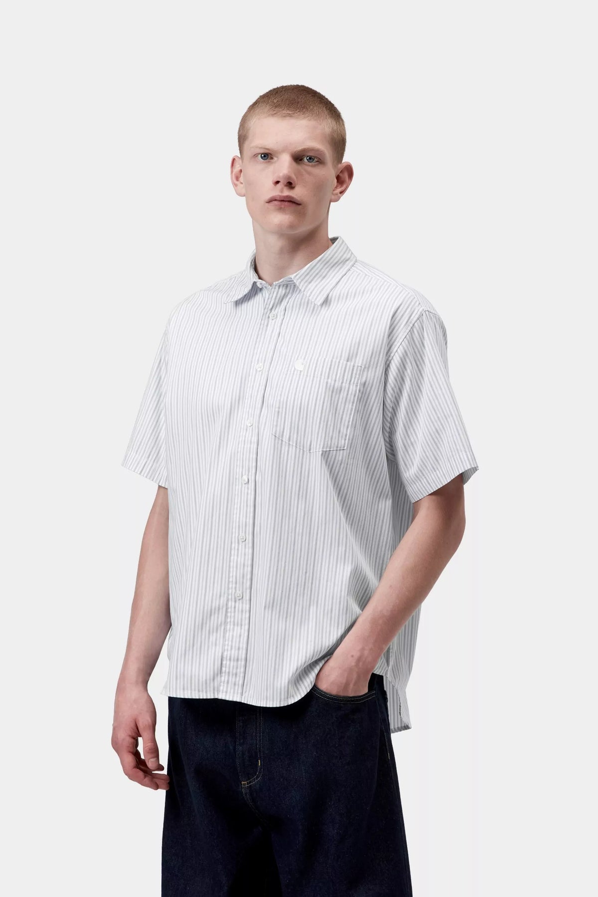 S/S Keene Shirt / carhartt wip / Keene Stripe, White