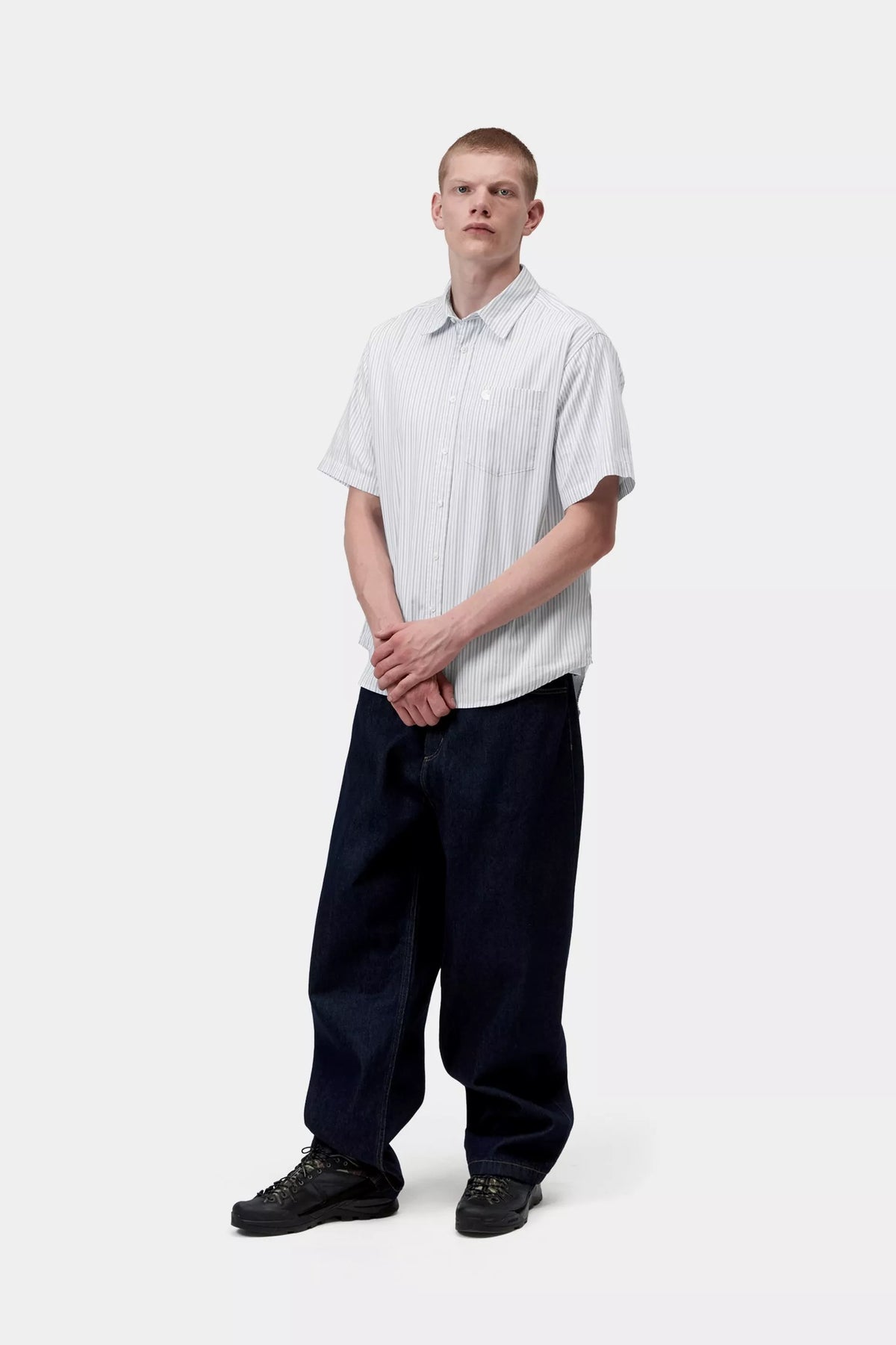 S/S Keene Shirt / carhartt wip / Keene Stripe, White