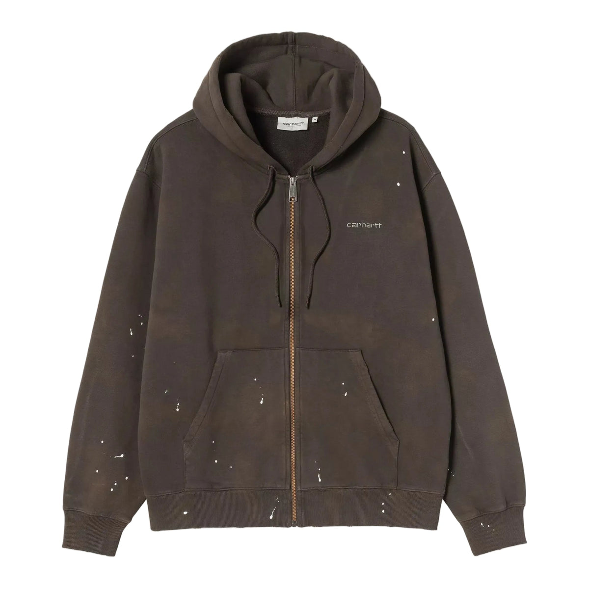 hooded painter jacket / carhartt wip / Tobacco, Destroy wash, splatter