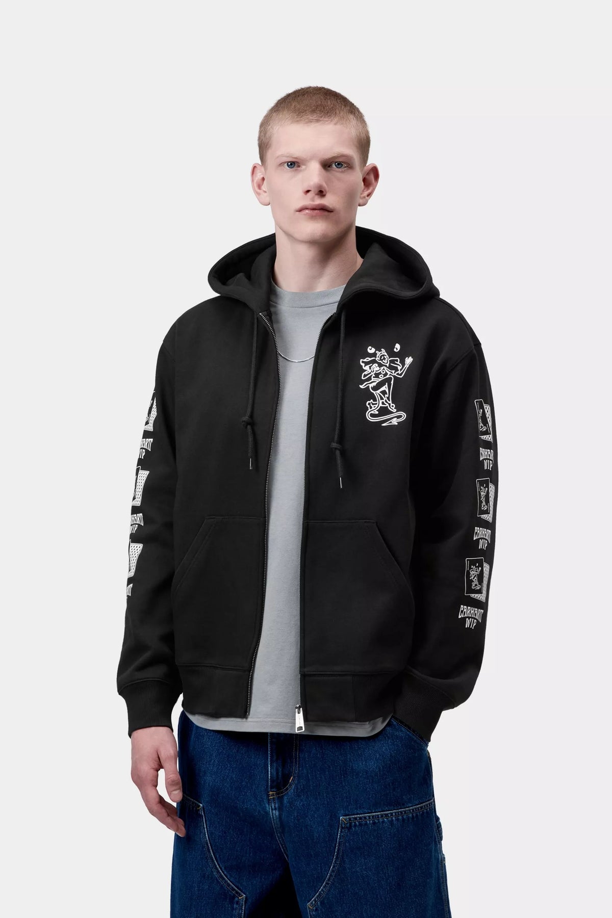 Hooded Playing Cards Jacket / CARHARTT WIP / BLACK