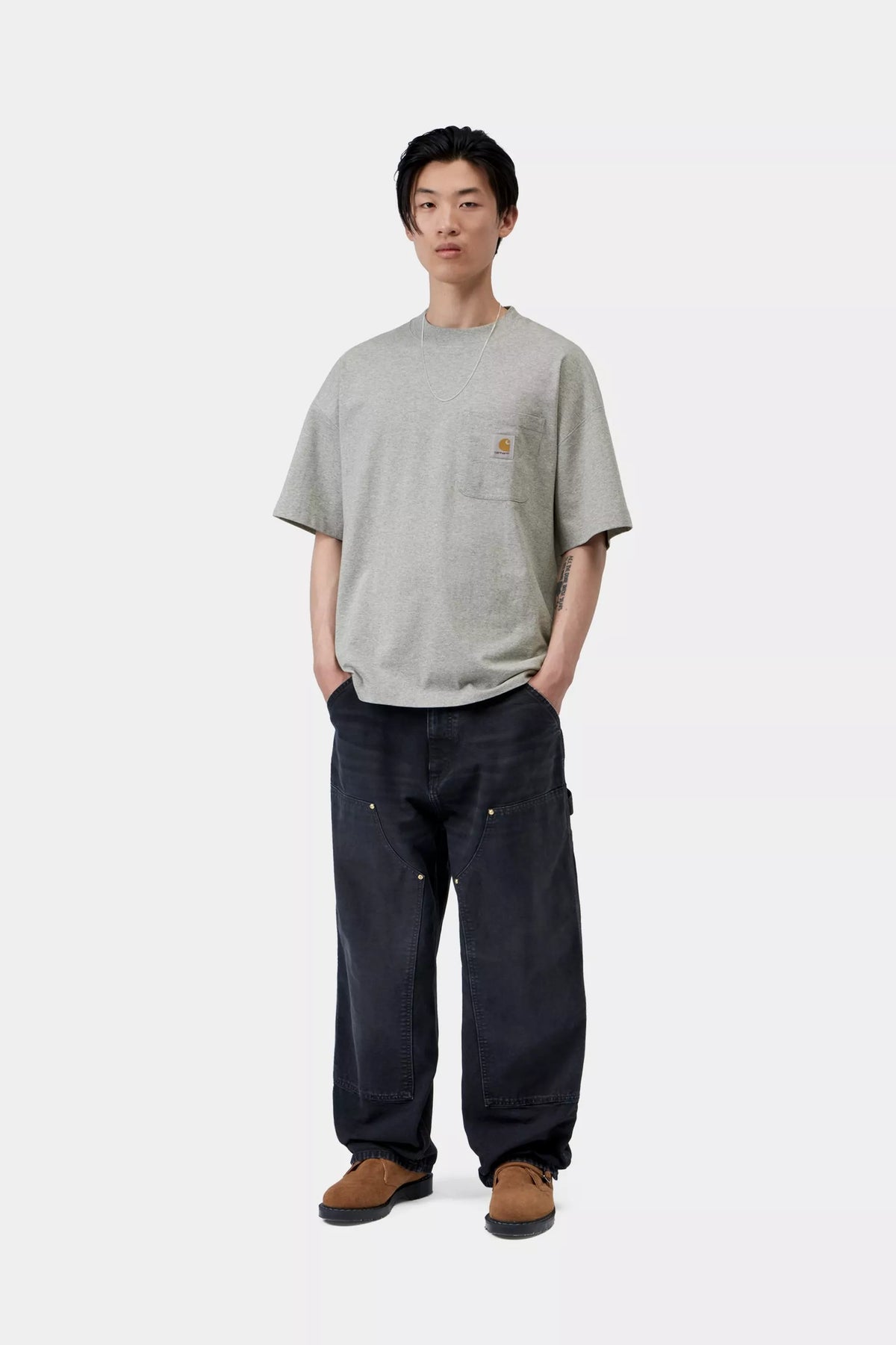 S/S Work Pocket T-Shirt / carhartt wip / Grey Heather