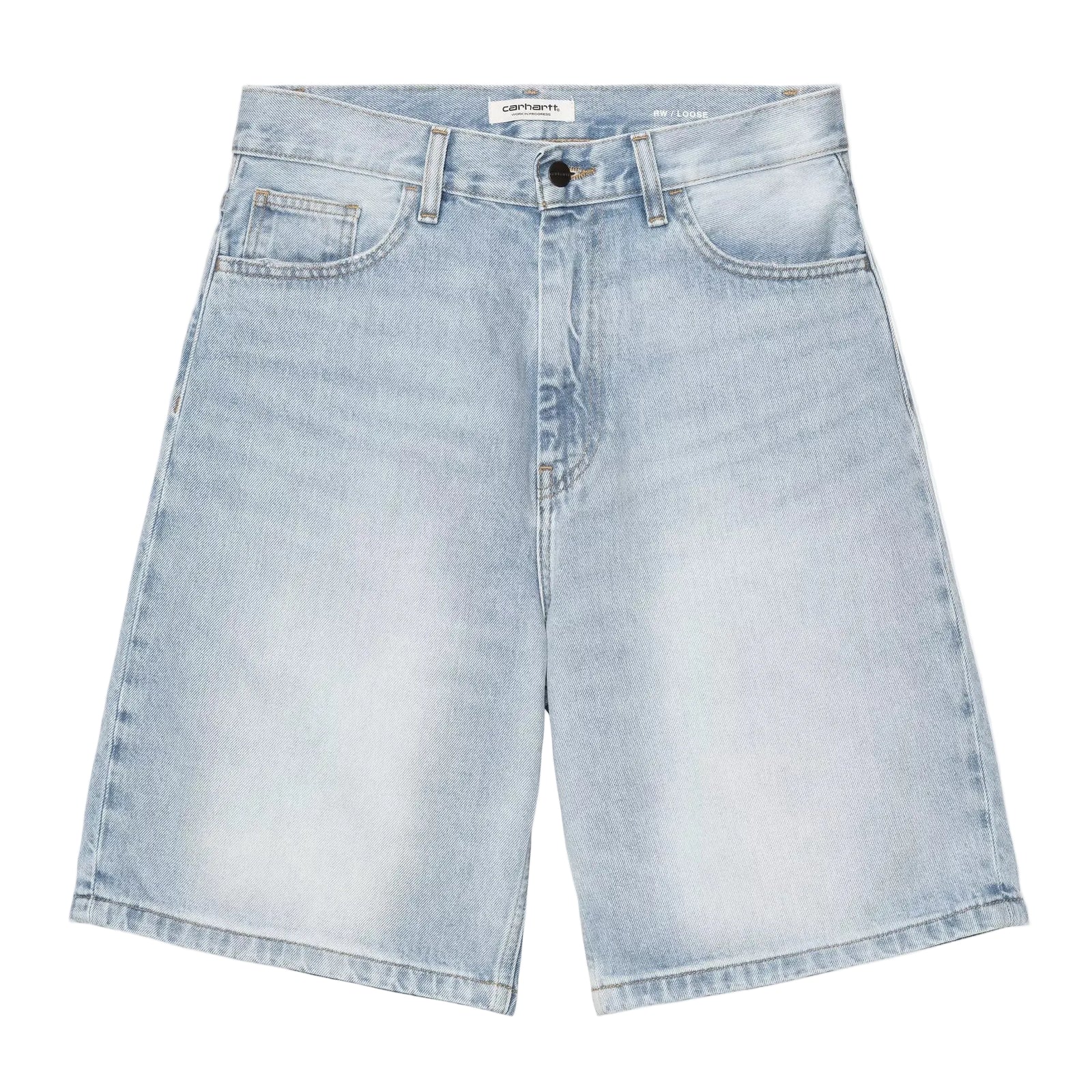 Women's Brandon Short / carhartt wip / Blue, Heavy worn bleached