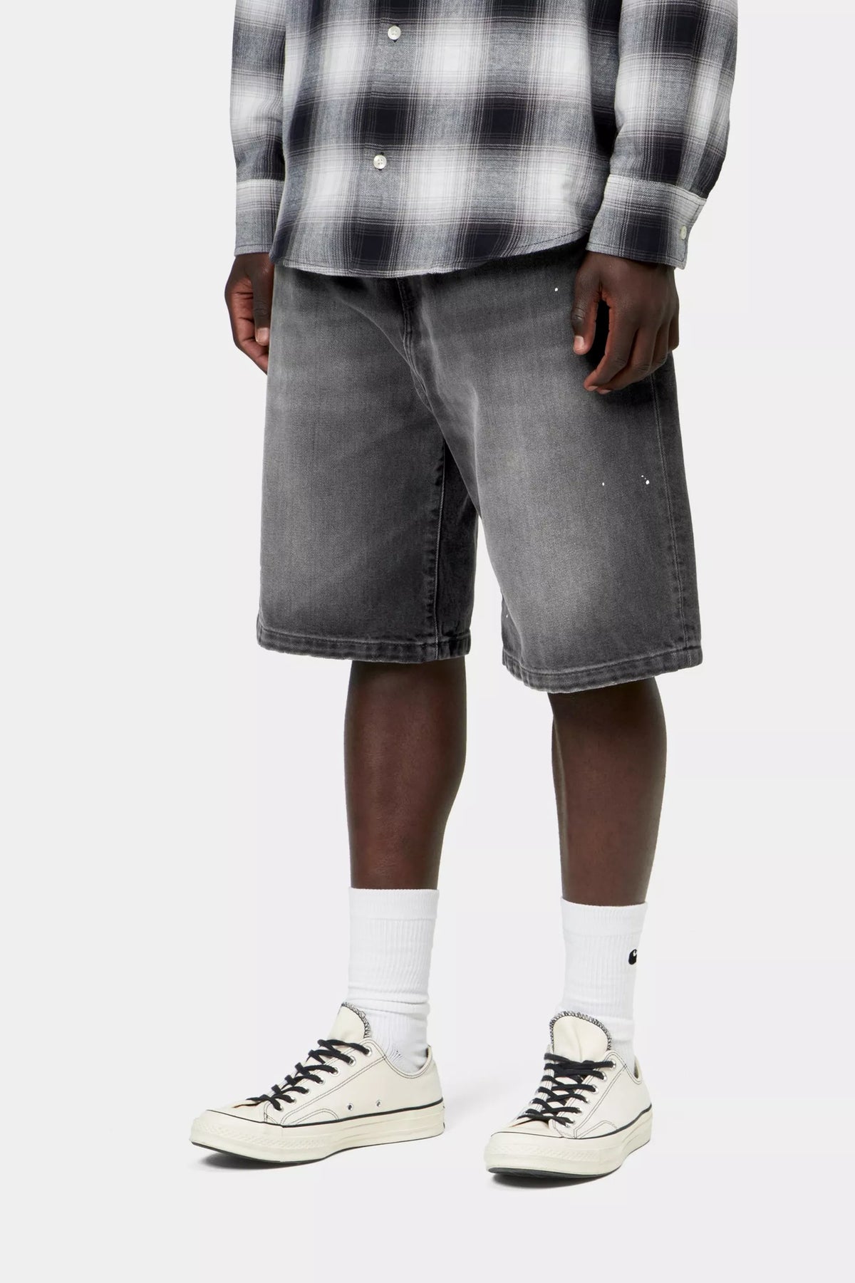 Landon Short / carhartt wip / Black, Destroy wash, splatter