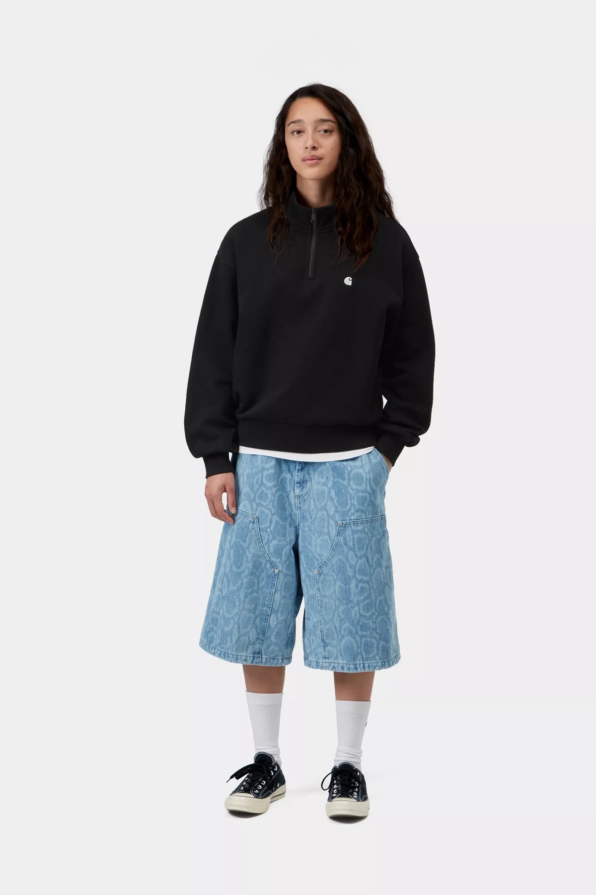 Women's Casey High Neck Sweatshirt / carhartt wip / black