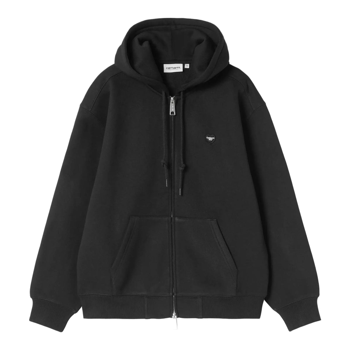 Women's Hooded Small Heart Patch Jacket b/ carhartt wip / black