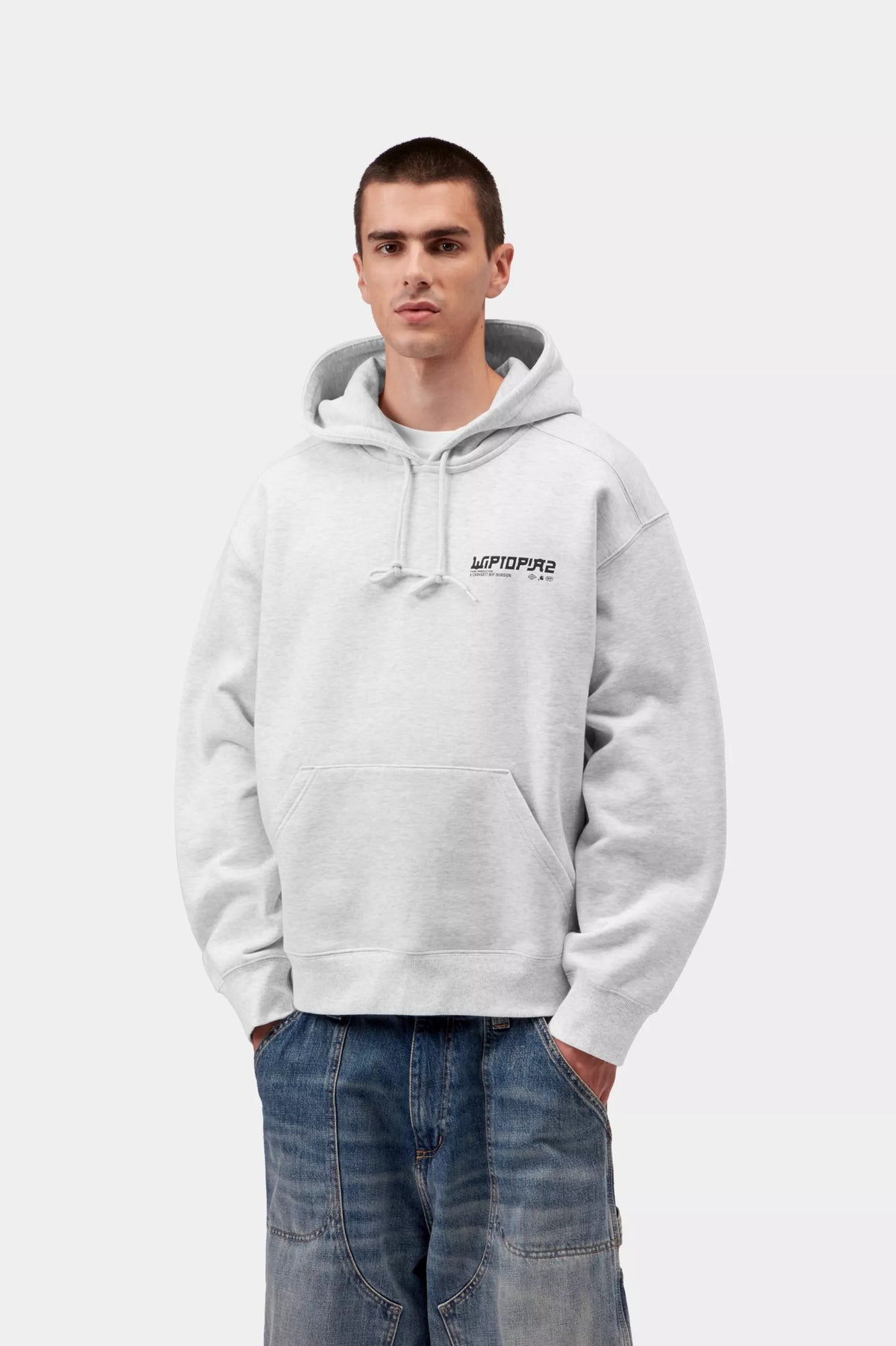 Hooded Wiptopia II Sweat Ash Heather / carhartt wip