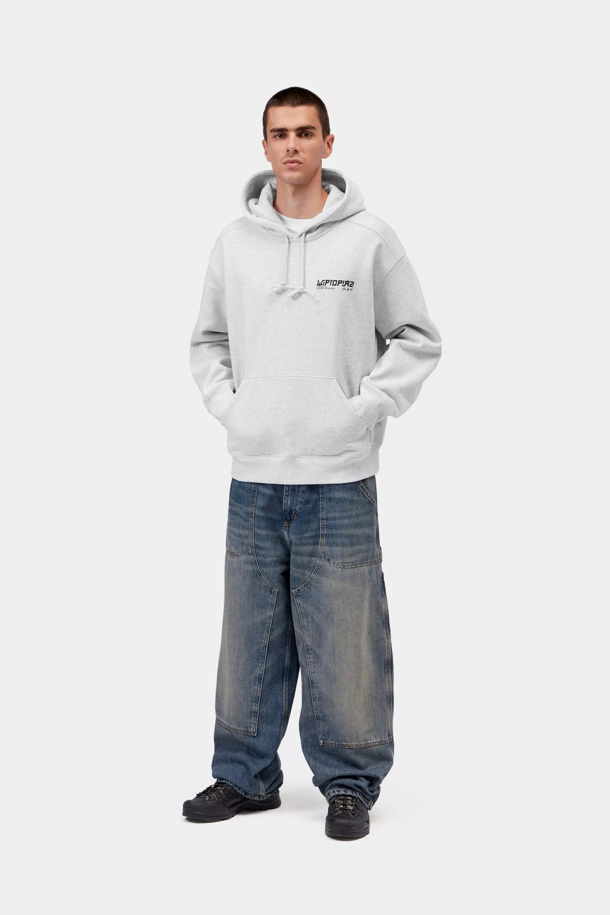 Hooded Wiptopia II Sweat Ash Heather / carhartt wip