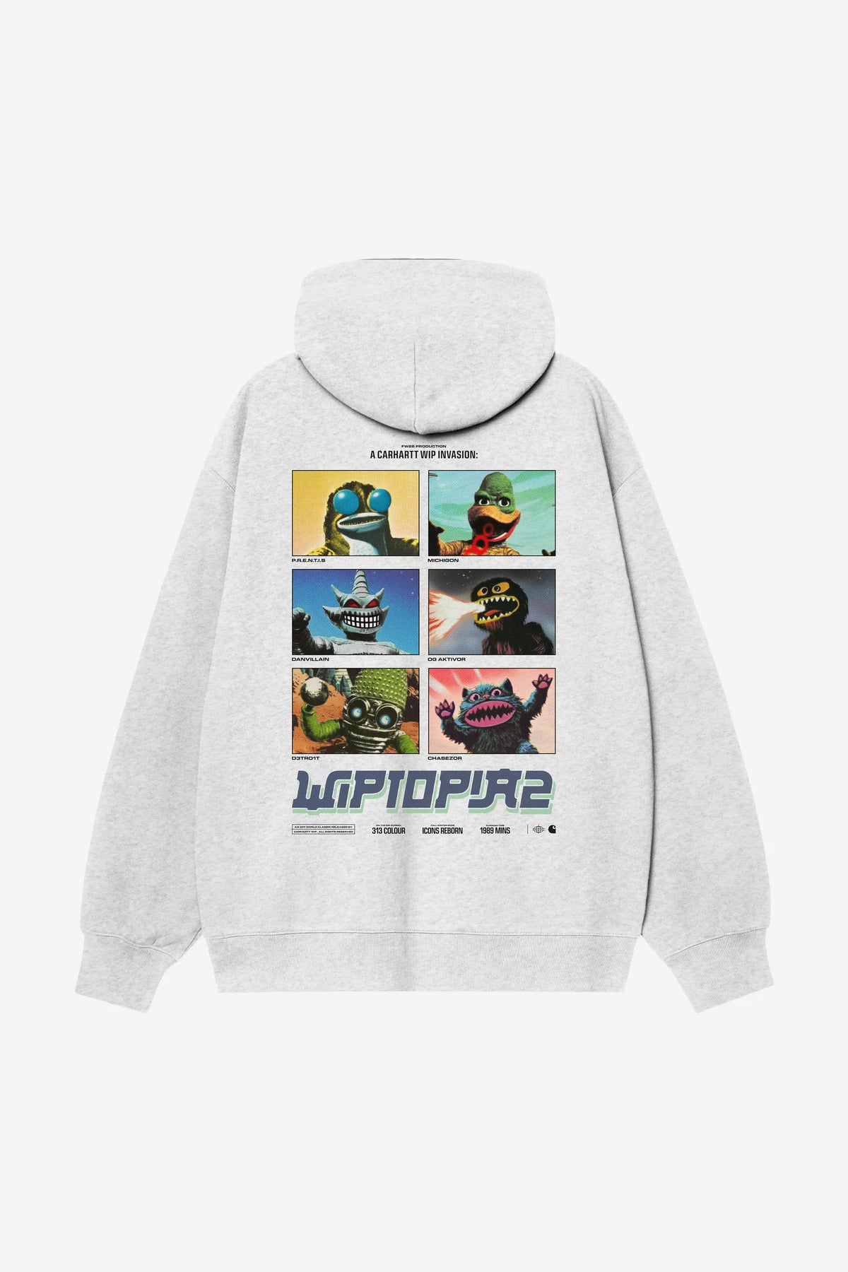 Hooded Wiptopia II Sweat Ash Heather / carhartt wip