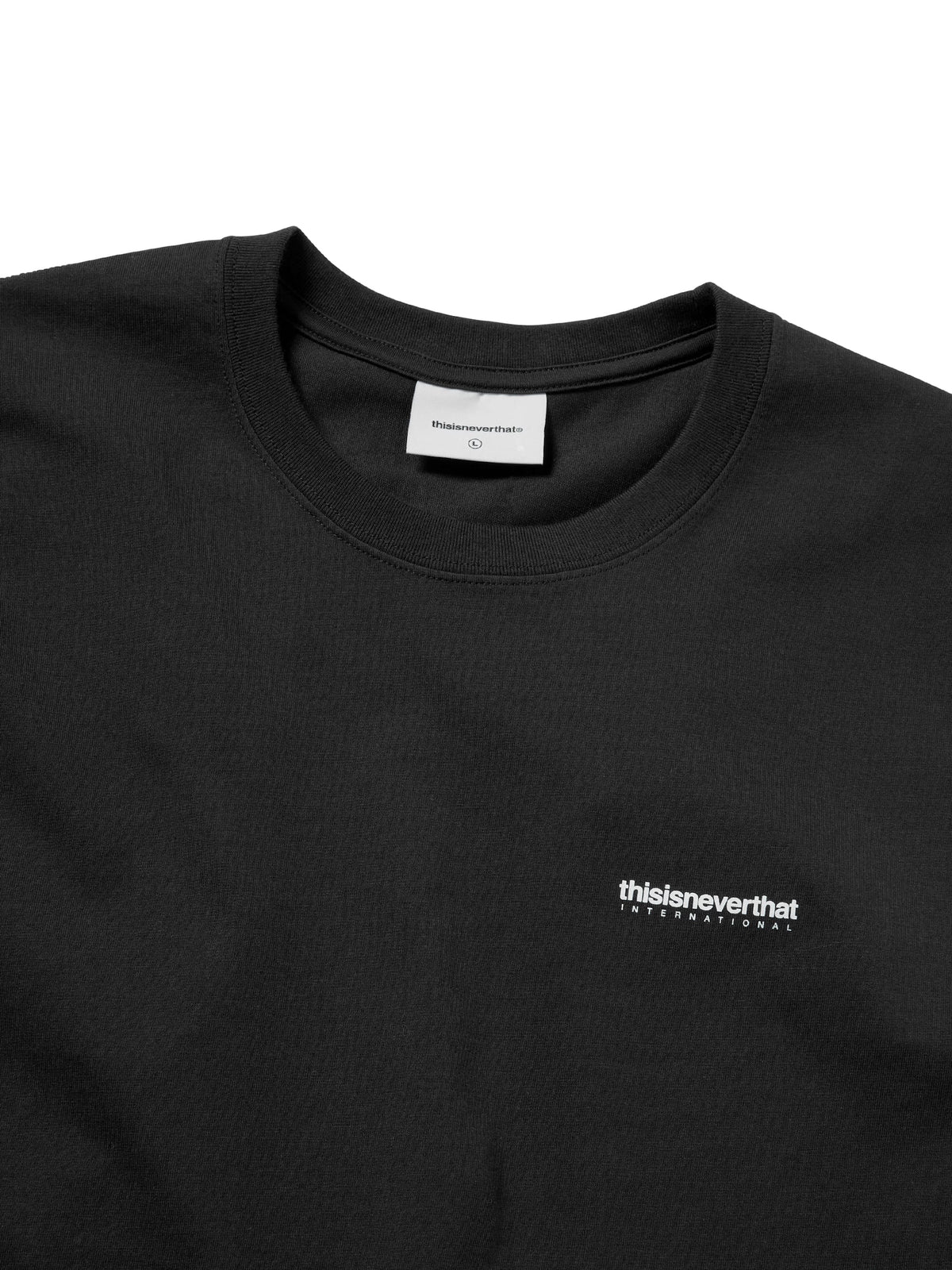INTL. Logo Tee Black / THISISNEVERTHAT
