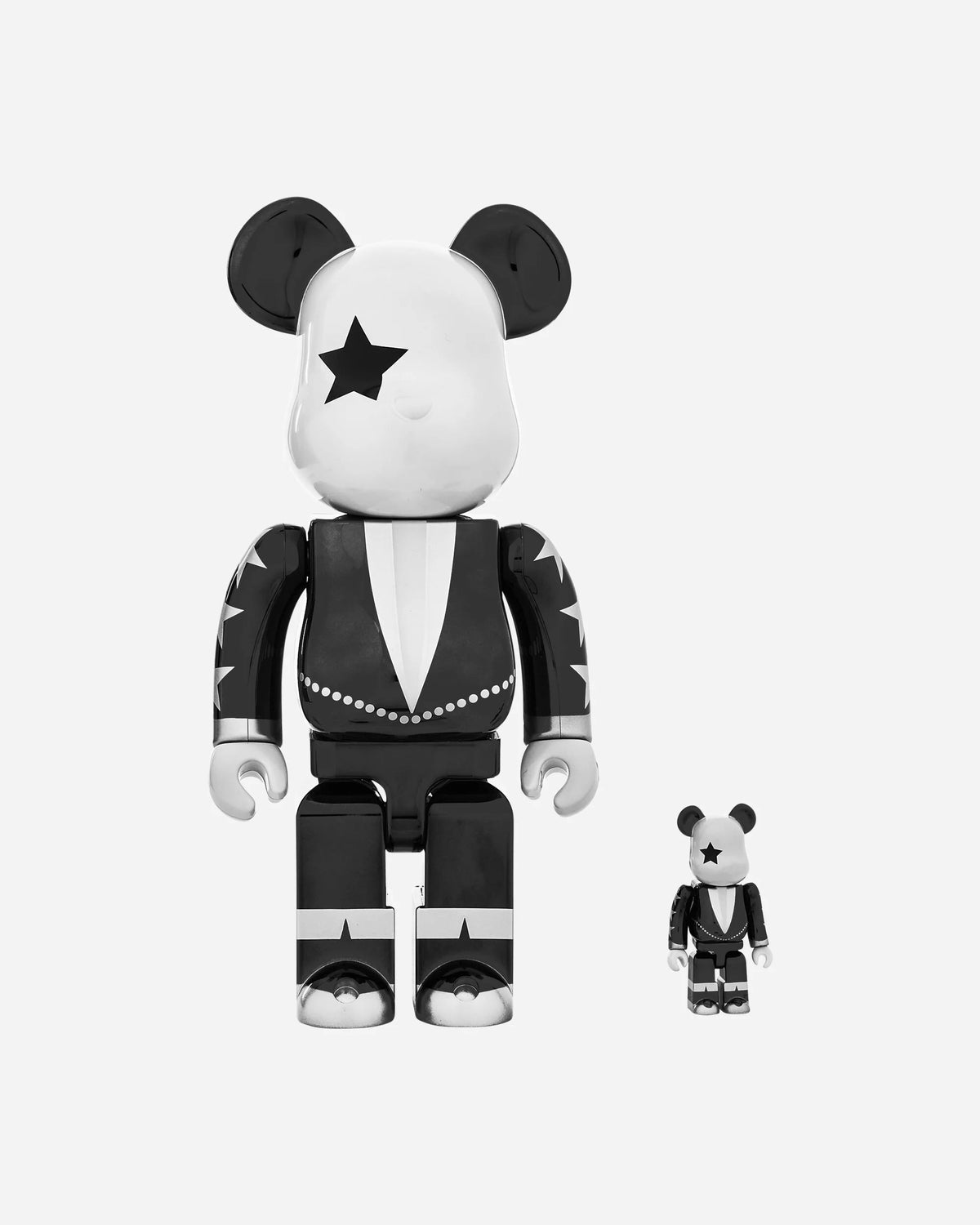 MEDICOM TOY / 100%+400% KISS STARCHILD CHROME BE@RBRICK